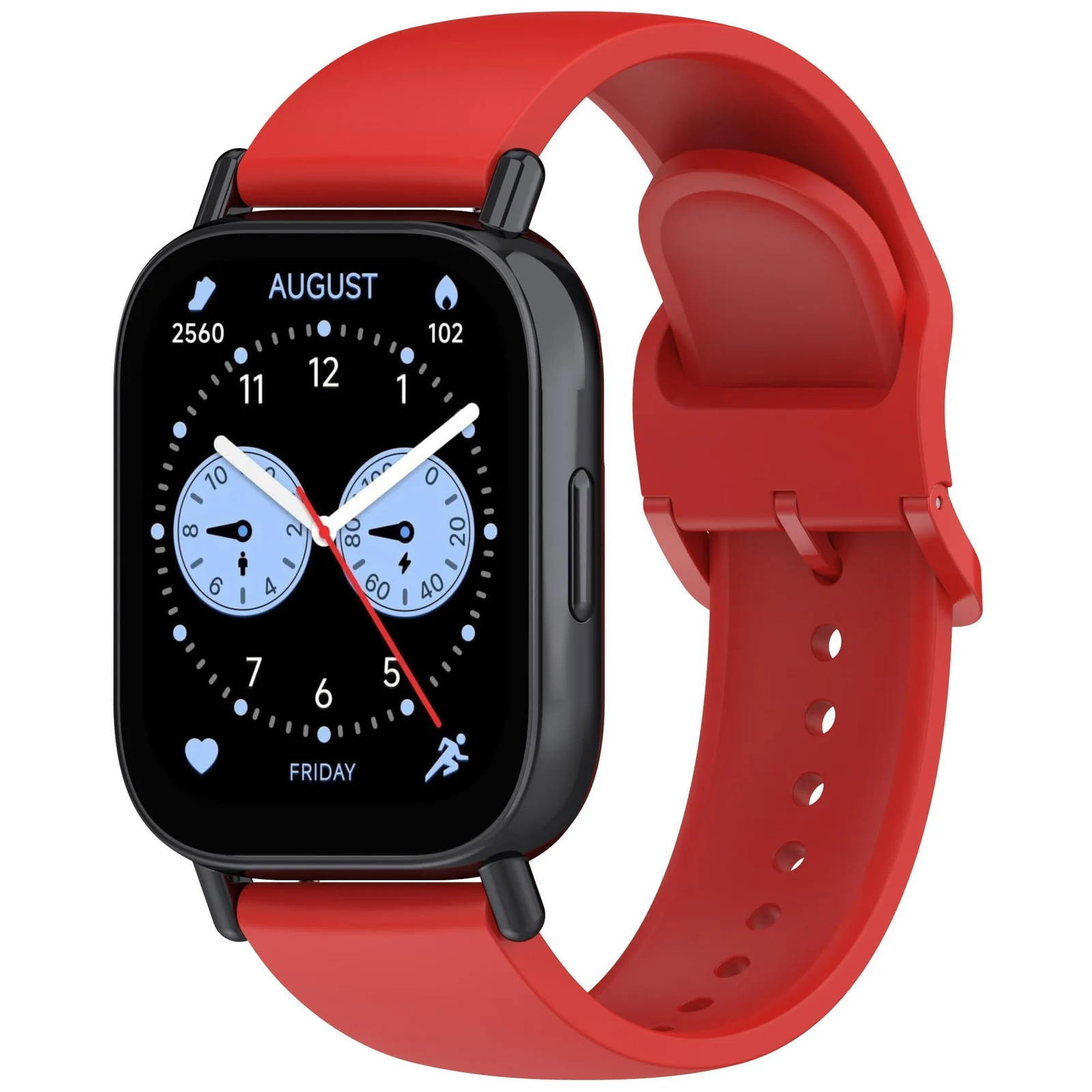 DL3 Mobilak Straps Compatible with Xiaomi Redmi Watch 5 Active/Redmi Watch 5 Lite Bracelet, 22mm Soft Silicone Replacement Band Sports Strap Wristbands [Wear-resistant] [breathable] - Red