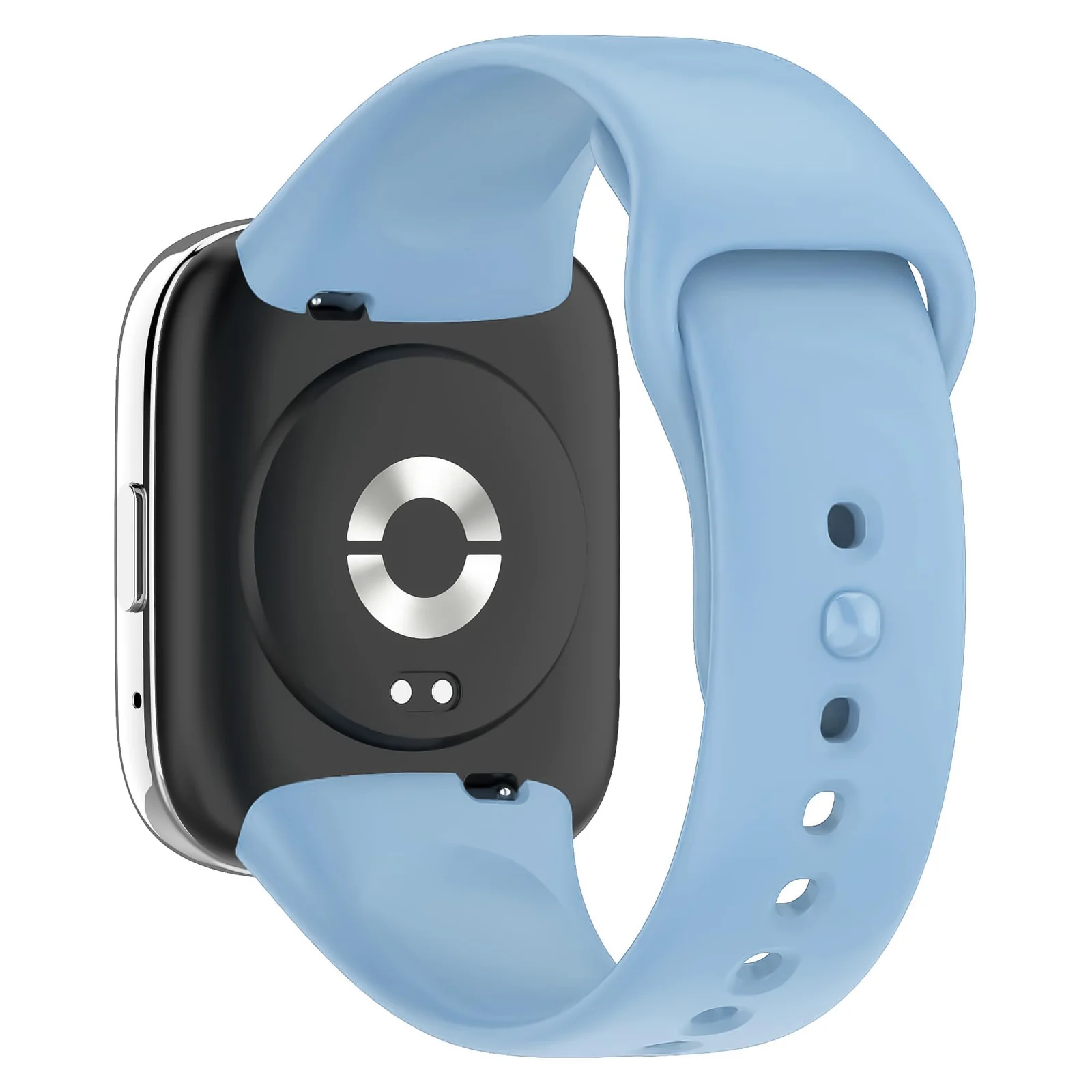 DL3 Mobilak Strap Silicone Compatible With Xiaomi Redmi Watch 3 Active/Redmi Watch 3 Lite, Sport Silicone Watch Band Wrist Strap, Bracelet Wristband Wrist Strap - Sky Blue