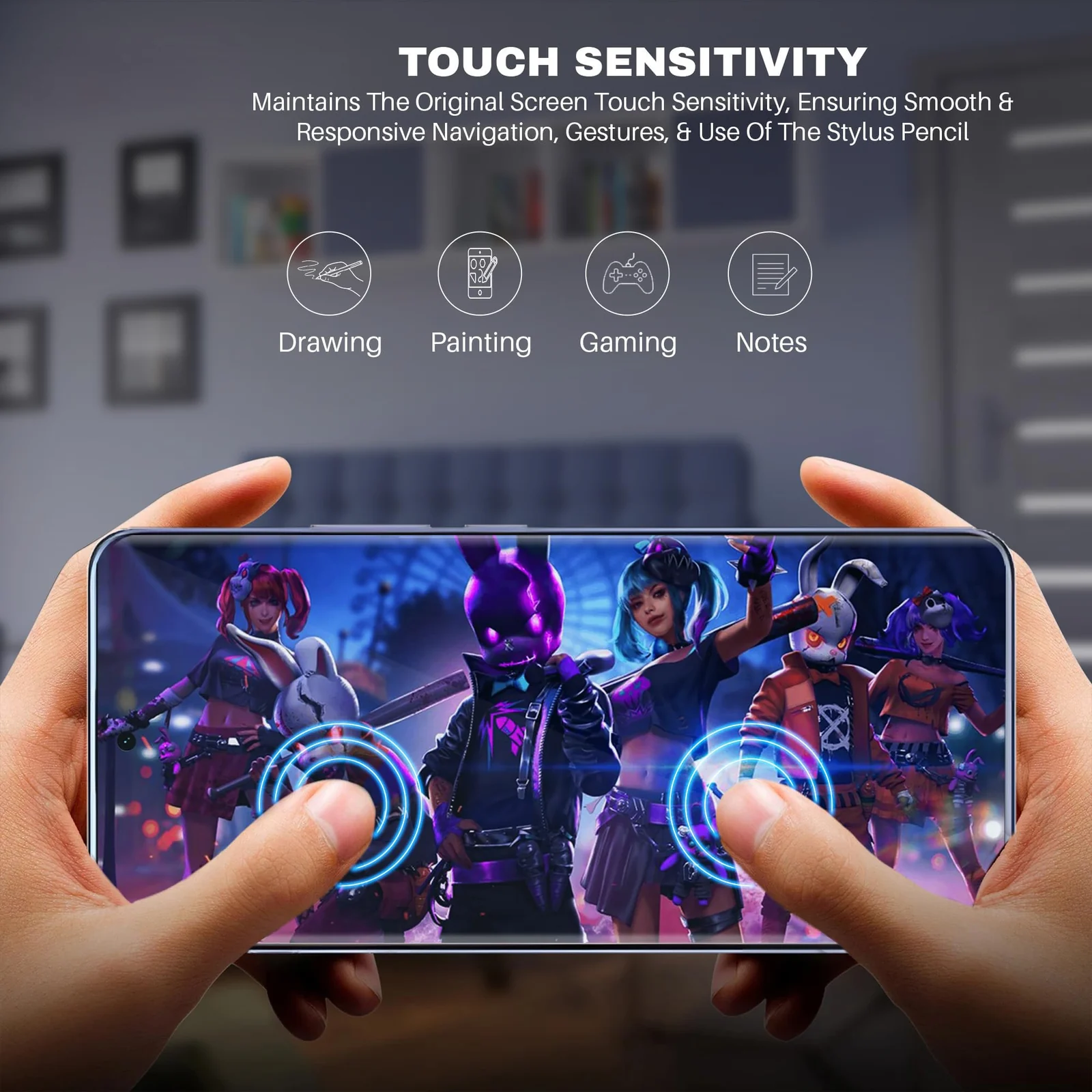 DL3 Mobilak Screen Protector Compatible with Motorola Edge 50 Fusion/Compatible with Motorola Moto G85 5G Full Screen adhesive HD - Clear