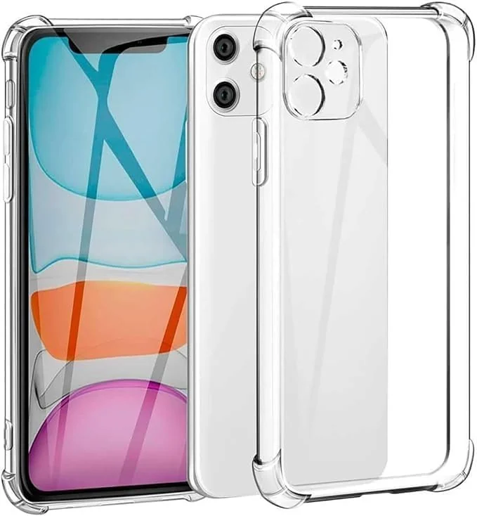 DL3 Mobilak Clear TPU Protective Case for iPhone with Camera Protection and Shockproof Design - Clear