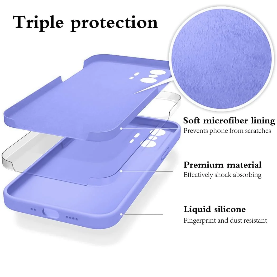 DL3 Mobilak Xiaomi 11T / Xiaomi 11 T Pro Case, Soft Flexible Silicone Gel Rubber Bumper Cover, Full Body Shockproof Protective Phone Case - Baby Blue