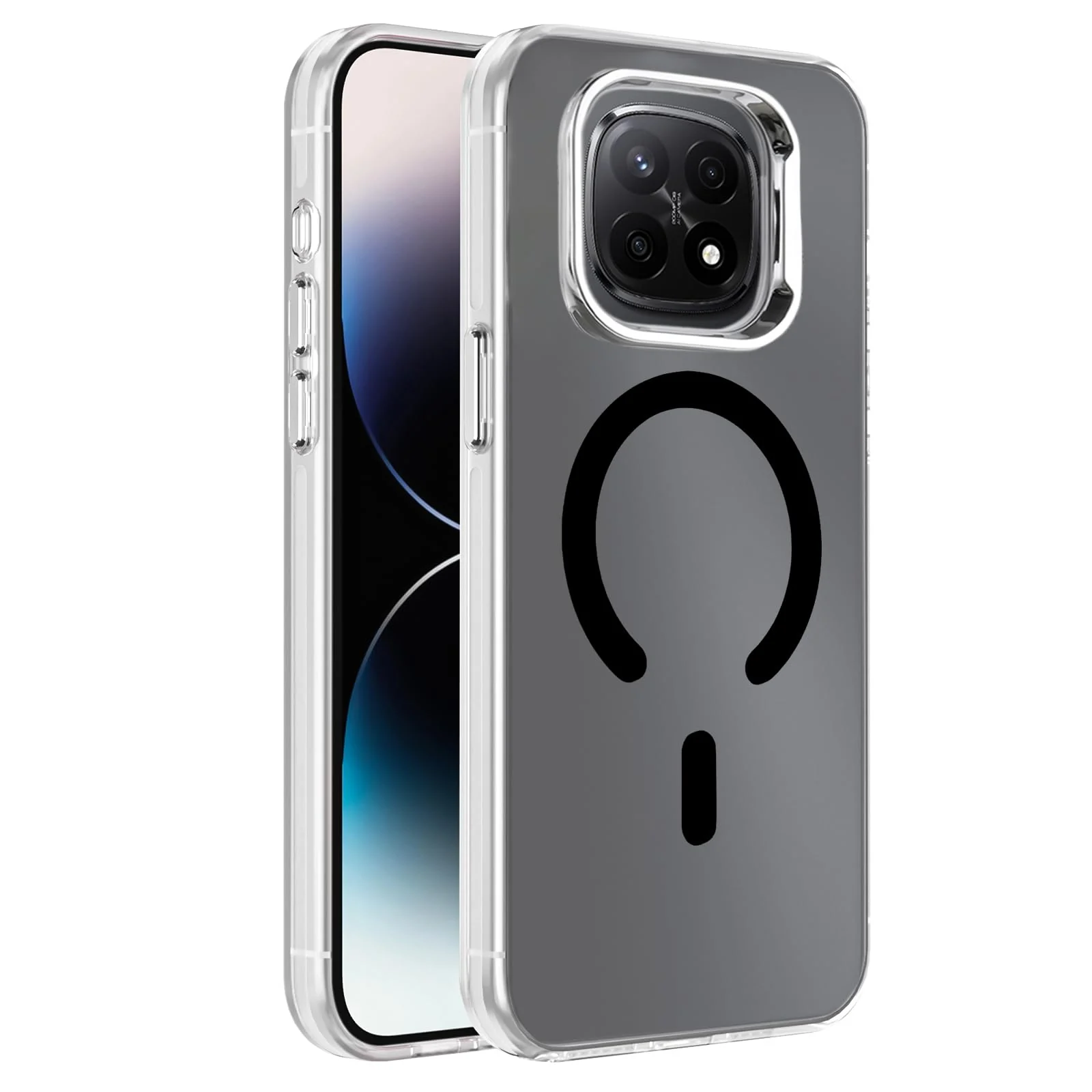 DL3 Mobilak Case for Xiaomi Redmi Note 15 5G/4G/Poco M8 Crystal Clear [Not Compatible with MagSafe] Soft TPU Gel Case Flexible Silicone Anti-Scratch Transparent TPU Cover - Black