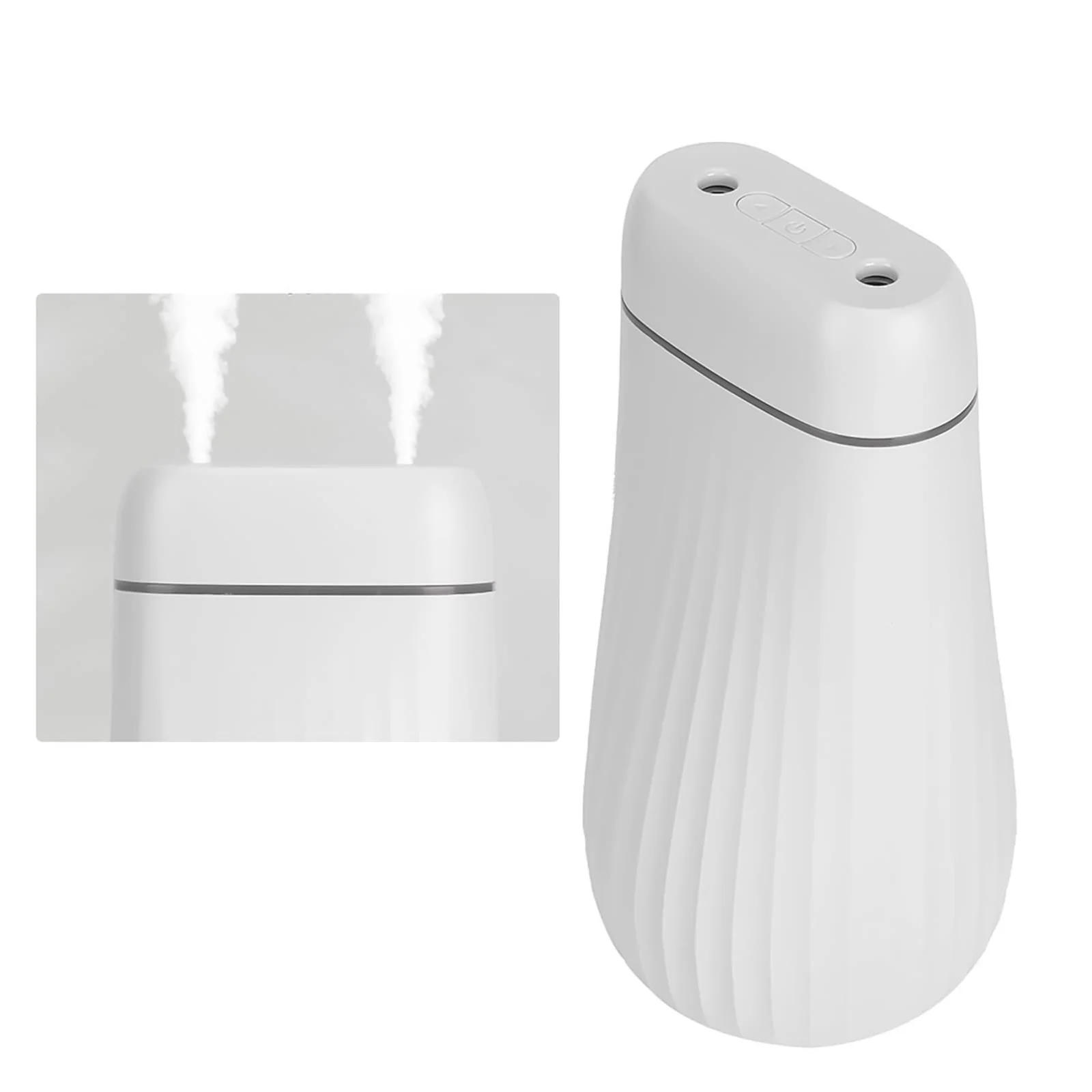 Mobigon Wood Cool Mist Ultrasonic Humidifier for Room Moisture, Aroma Diffuser for Home, 1000ml Essential Oil Diffuser with 7 Colorful Night Light, Auto Shut-Off, Home, Office - White