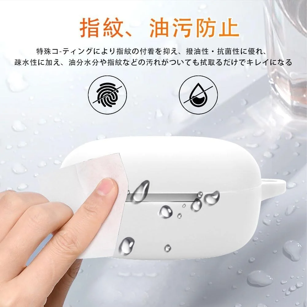 DL3 Mobilak Silicone Cover Case Compatible with Xiaomi Redmi buds 6 Play Portable Protective Case Cover With Keychain For Xiaomi Redmi buds 6 Play - White