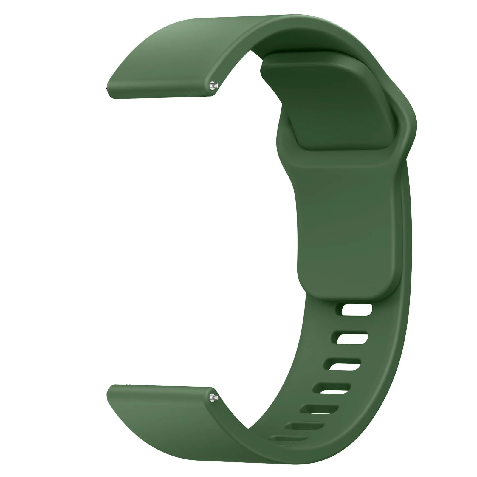 DL3 Mobilak Strap for Xiaomi Redmi Watch 5 Active/Redmi Watch 5 Lite, 22mm Adjustable Quick Release Silicone Replacement Watch Band Straps Wristbands Bracelet for Women Men - Green