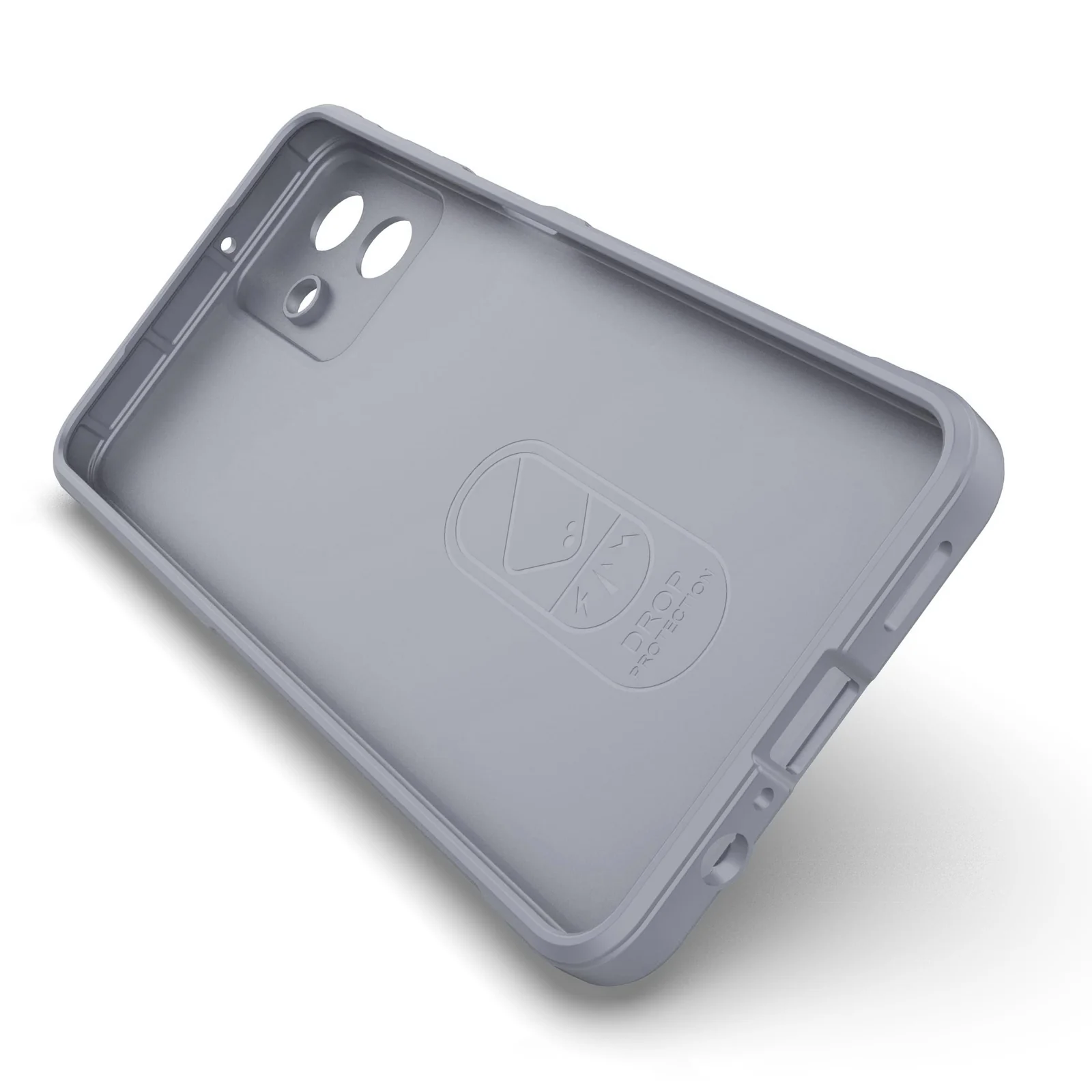 DL3 Mobilak Soft Silicone Protective Case for Samsung Galaxy A07 with Camera Protection and Shockproof Design - Gray