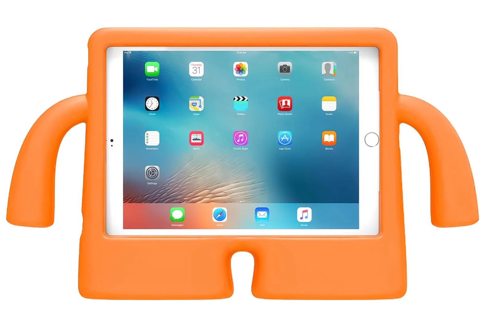 DL3 Mobilak Kids Case for iPad Air 5th/4th Generation, iPad 10th Generation Case 10.9'', iPad Pro 11 Inch Case 2022 2021 2020 Case Shockproof Heavy Duty Cute Cover for Boys Girls - Orange