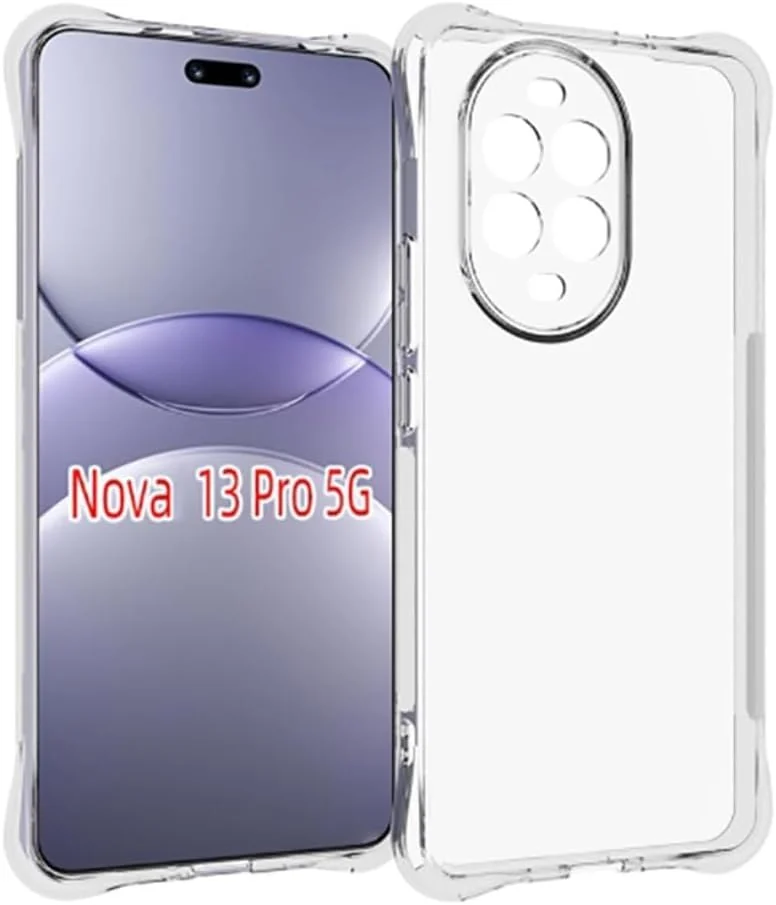 DL3 Mobilak Clear TPU Protective Case for Huawei Nova 13 Pro with Camera Protection and Shockproof Design - Clear