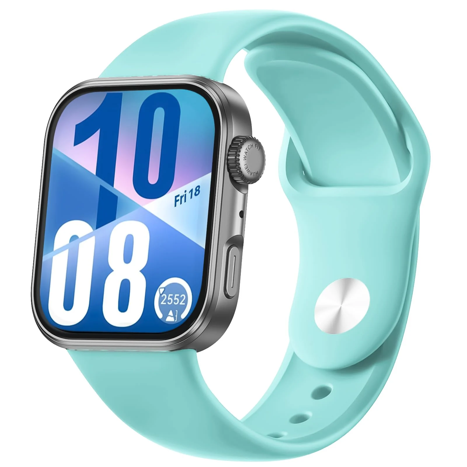 DL3 Mobilak Silicone Strap Compatible with Huawei Watch Fit 3 Strap for Men Women Breathable Soft Replacement Strap Adjustable Waterproof Sports Straps - Turquoise