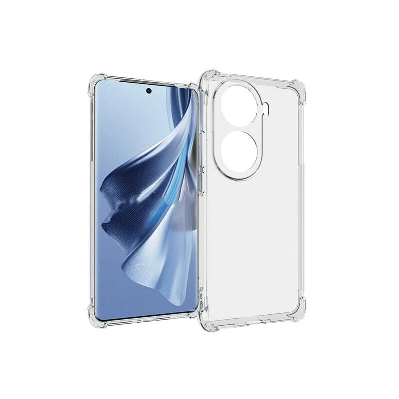 DL3 Mobilak Clear TPU Case for OPPO Reno 11 Pro 5G, Camera protection, Shock-absorbing protection, Non-slip grip - Clear