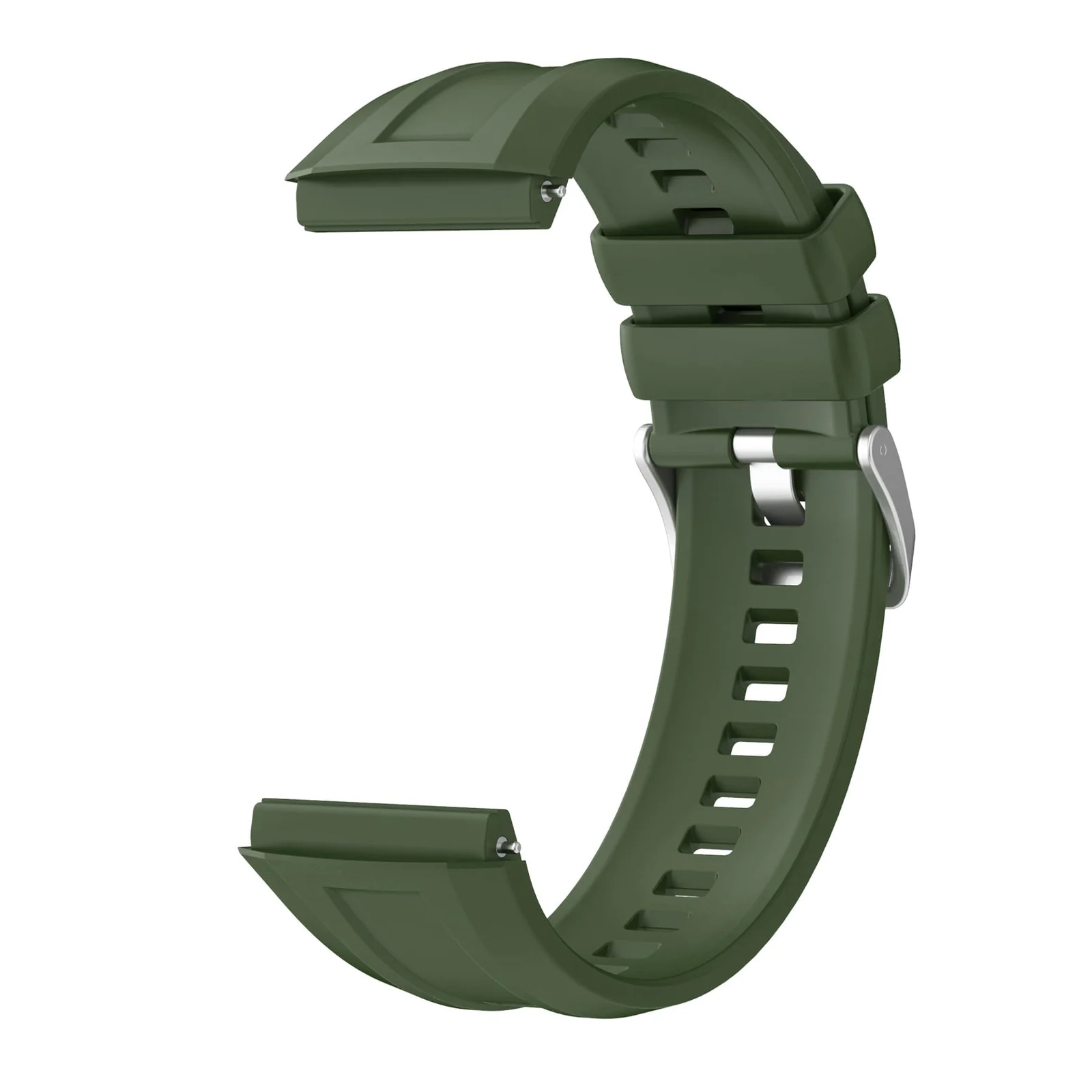 DL3 Mobilak Silicone Straps Compatible with Huawei GT 5 Pro 46 mm / GT5 46 mm / GT4 46mm Sports Wristbands Replacement Waterproof Silicone Strap, 22mm - Green