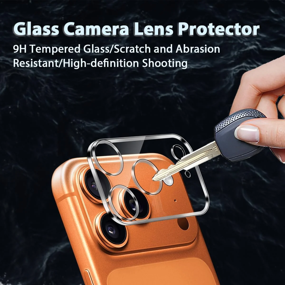 DL3 Mobilak for iPhone 17 Pro Max 6.9-Inch Camera Lens Protector - Ultra HD Tempered Glass Camera Len Protection Cover [Case Friendly] [Scratch-Resistant] [Night Shooting Mode] - Clear