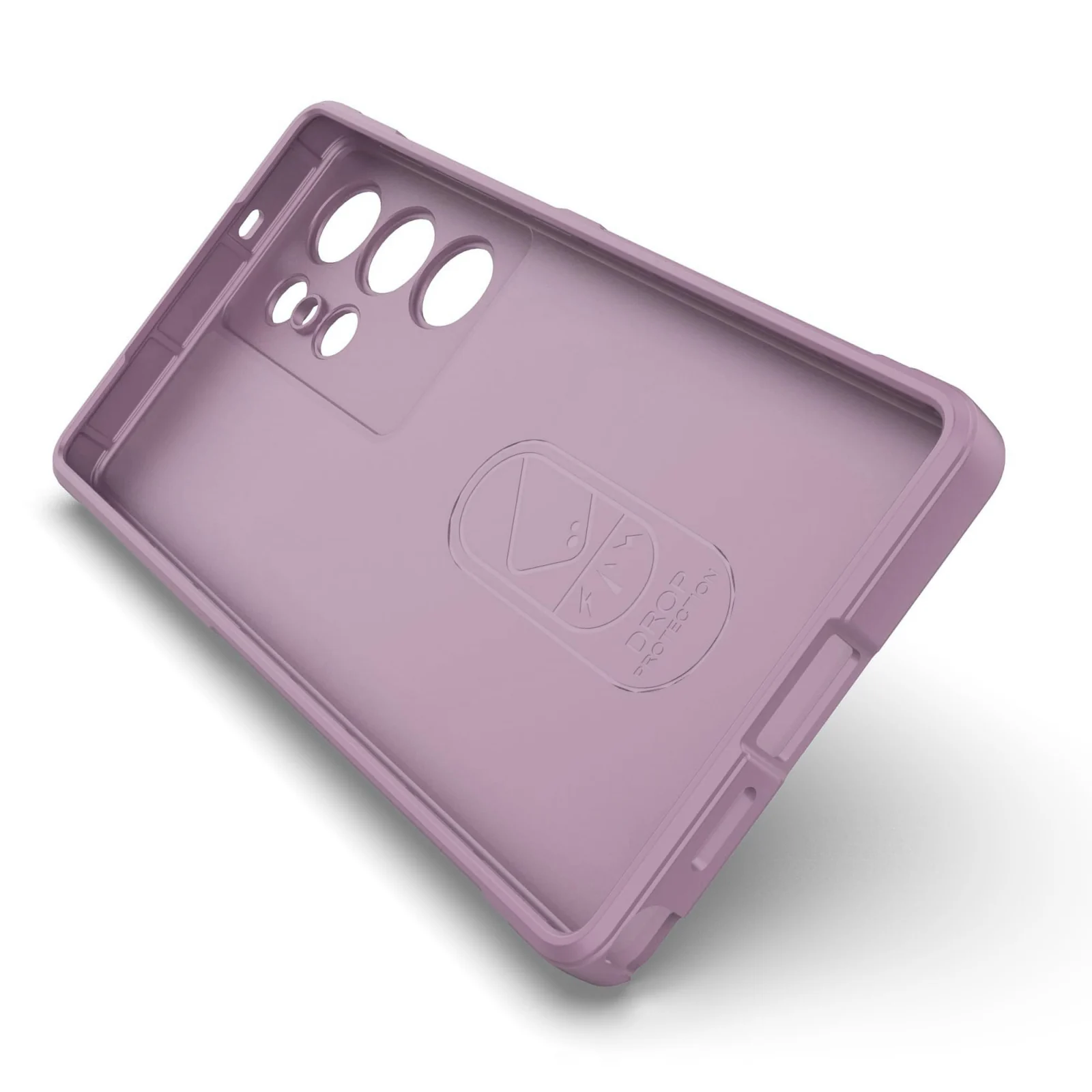 DL3 Mobilak Flexible Silicone and TPU Protective Case with Camera Protection for Samsung Galaxy S25 Ultra - Purple