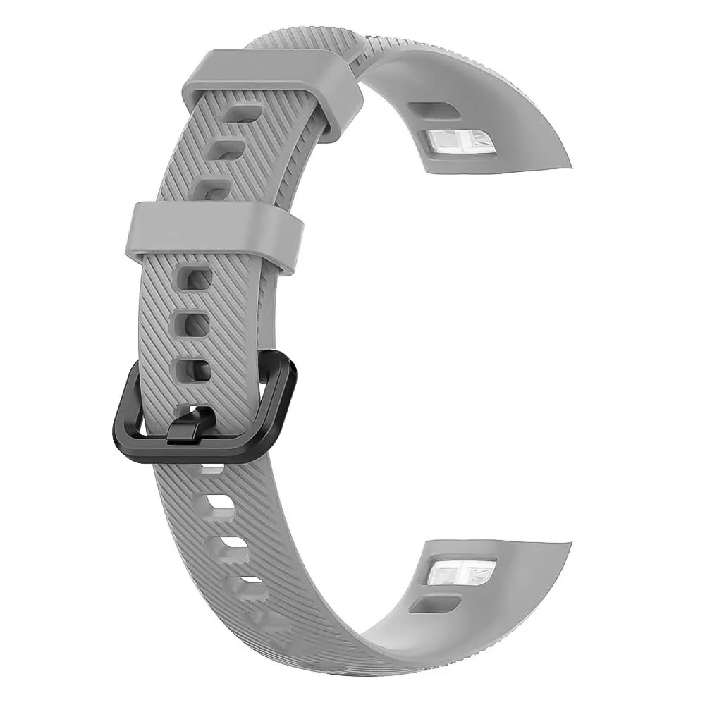 DL3 Mobilak Compatible for Honor Band 5/Honor Band 4 Strap, Soft Silicone Sport Wristband Adjustable Accessory Bracelet Replacement Band for Honor Band 5/Band 4 - Gray