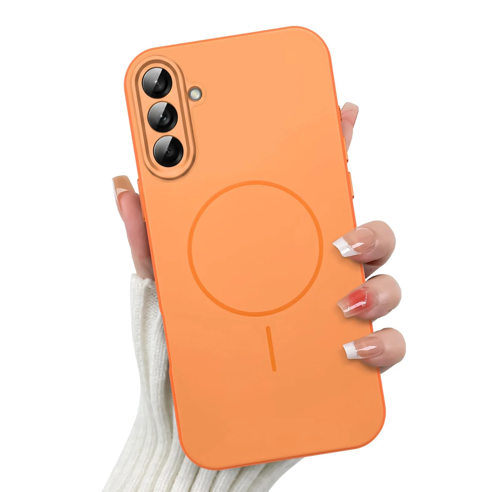 DL3 Mobilak Case For Samsung Galaxy A37 5G Slim Design [Not Compatible with MagSafe] Soft Silicone Case Flexible TPU Anti-Scratch Protective Cover with Full Camera Protection