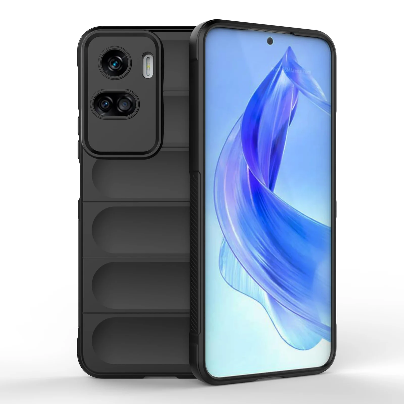 DL3 Mobilak Rugged Protective Case for Honor 90 Lite, Camera protection, Shock-absorbing protection, Non-slip grip - Black