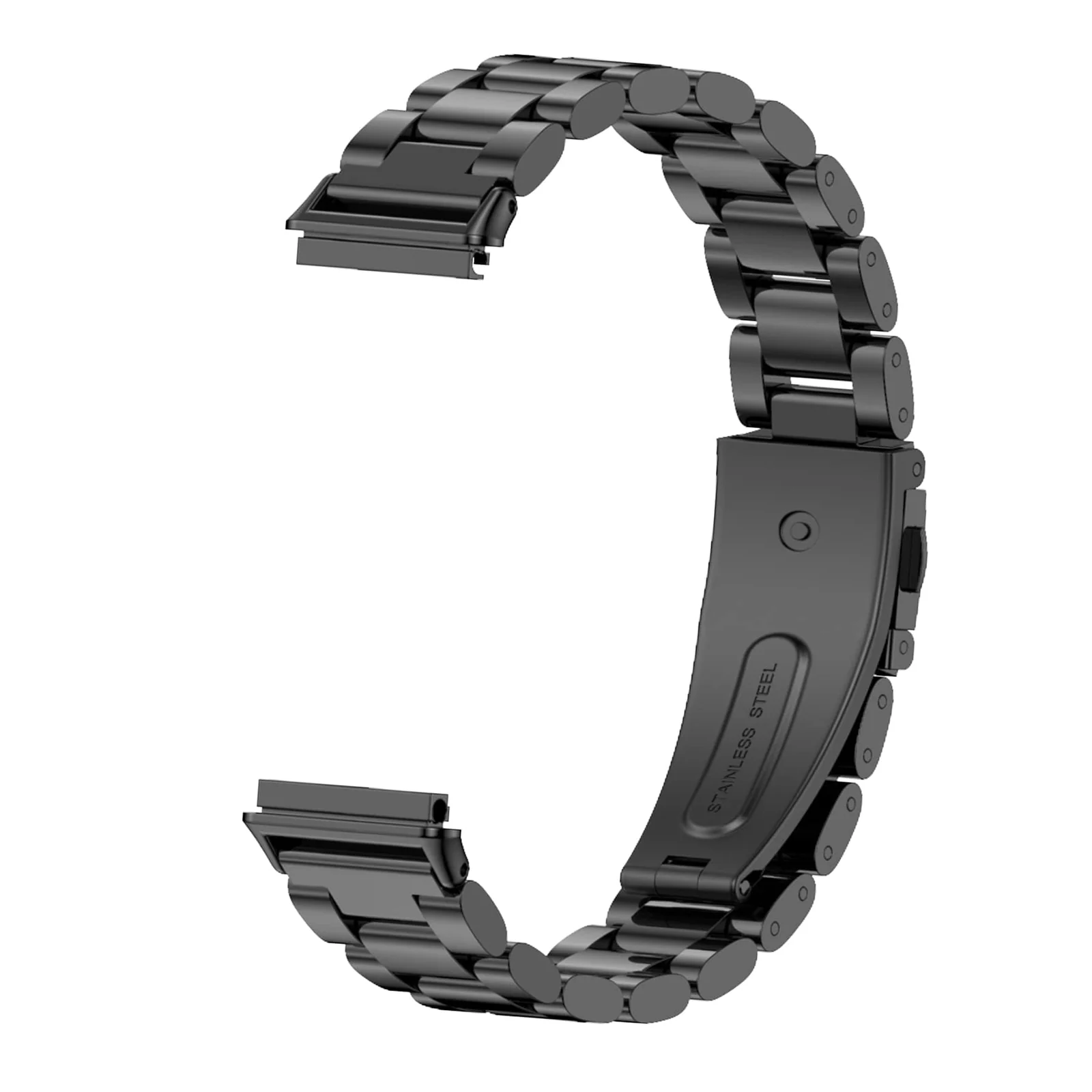 DL3 Mobilak Strap for Huawei Band 7/ Honor Band 7 Stainless Steel Replacement Metal Straps Bracelet Compatible with Huawei Watch Band 7 Standard and Huawei Band 7 NFC Edition Bracelets - Black
