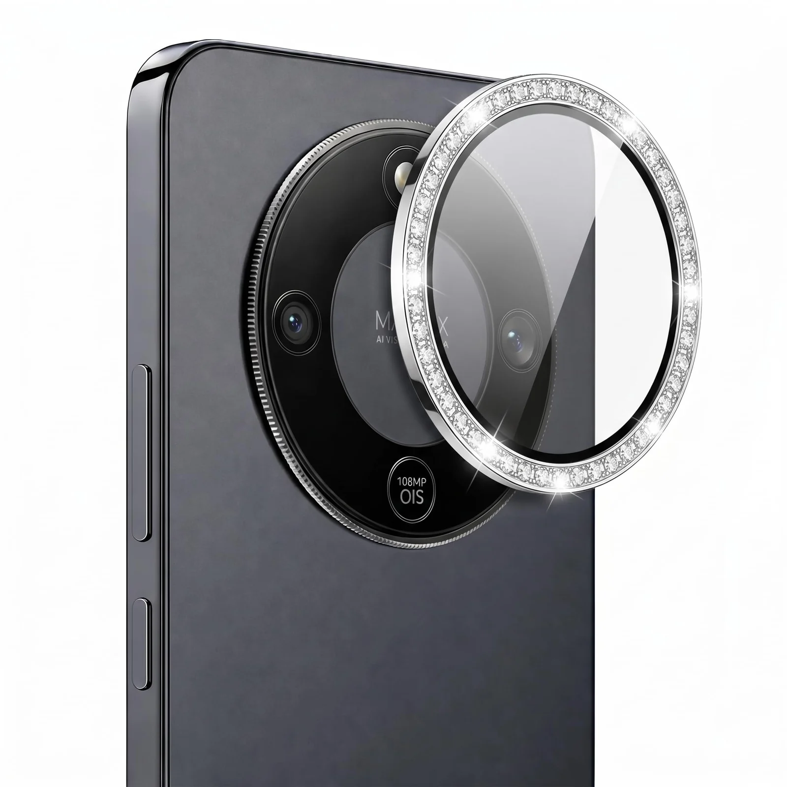 DL3 Mobilak Camera Lens Protector for Honor X9D / Magic 8 Lite / X70 Accessories, 9H Tempered Glass Metal Individual Ring Camera Cover Screen Protector, Case Friendly, Anti Scratch