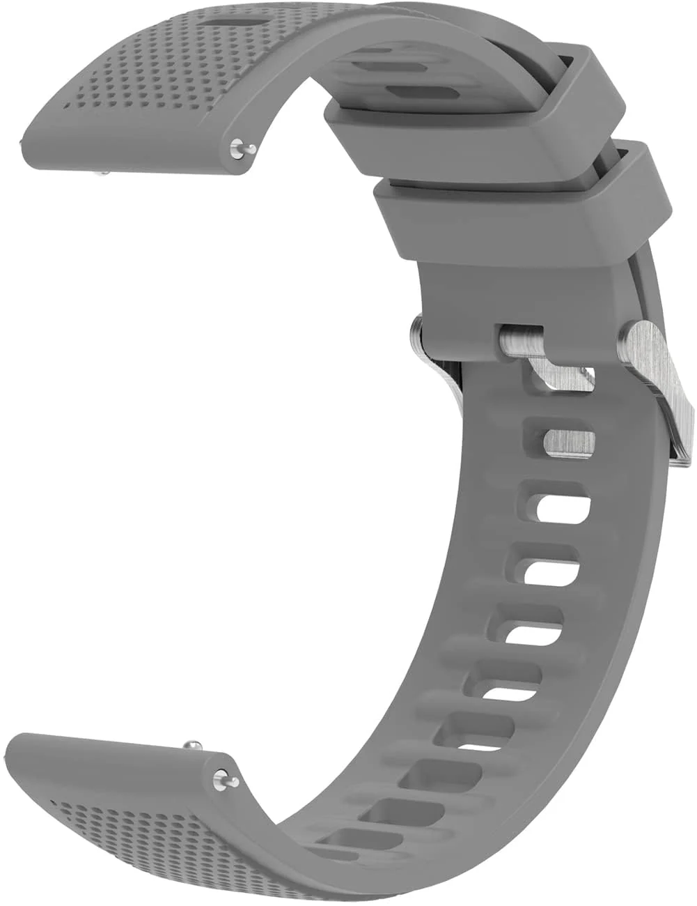 DL3 Mobilak Silicone Buckle Band 22MM Strap For Xiaomi Redmi Watch 5 Active/5 Lite/Samsung Galaxy Watch 3 45mm/Watch 46mm/Gear S3/For Huawei watch GT5 GT4 GT3 GT2 GT 46MM/GT2E/GT2 Pro/GT 3 Pro/GT5 Pro - A.Gray