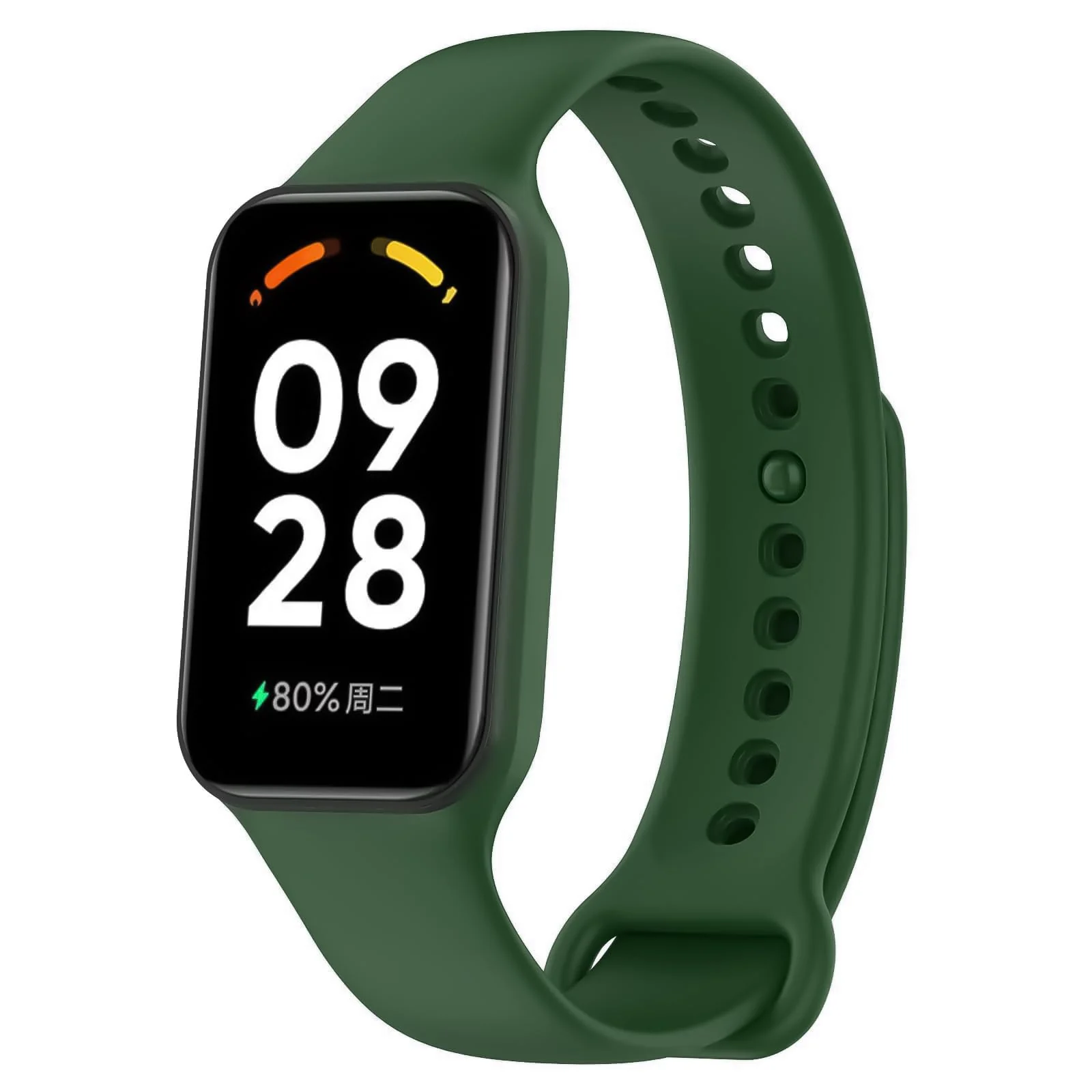 DL3 Mobilak Smart Watch Strap for Xiaomi Redmi Band 2, Sport Silicone Watch Band Wrist Strap, Replacement Bracelet Wristband Wrist Strap for Xiaomi Redmi Smart Band2 Accessories - Black