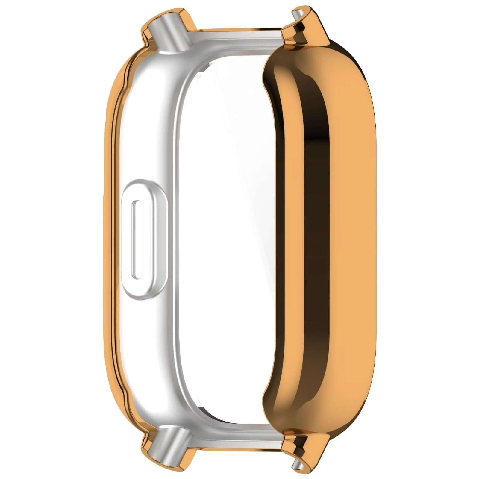 DL3 Mobilak Case for Xiaomi Redmi Watch 5 Active, Case with Screen Protector, HD Protection Cover, Soft Silicone Screen Protector Cover for Xiaomi Redmi Watch 5 Active - Rose Gold