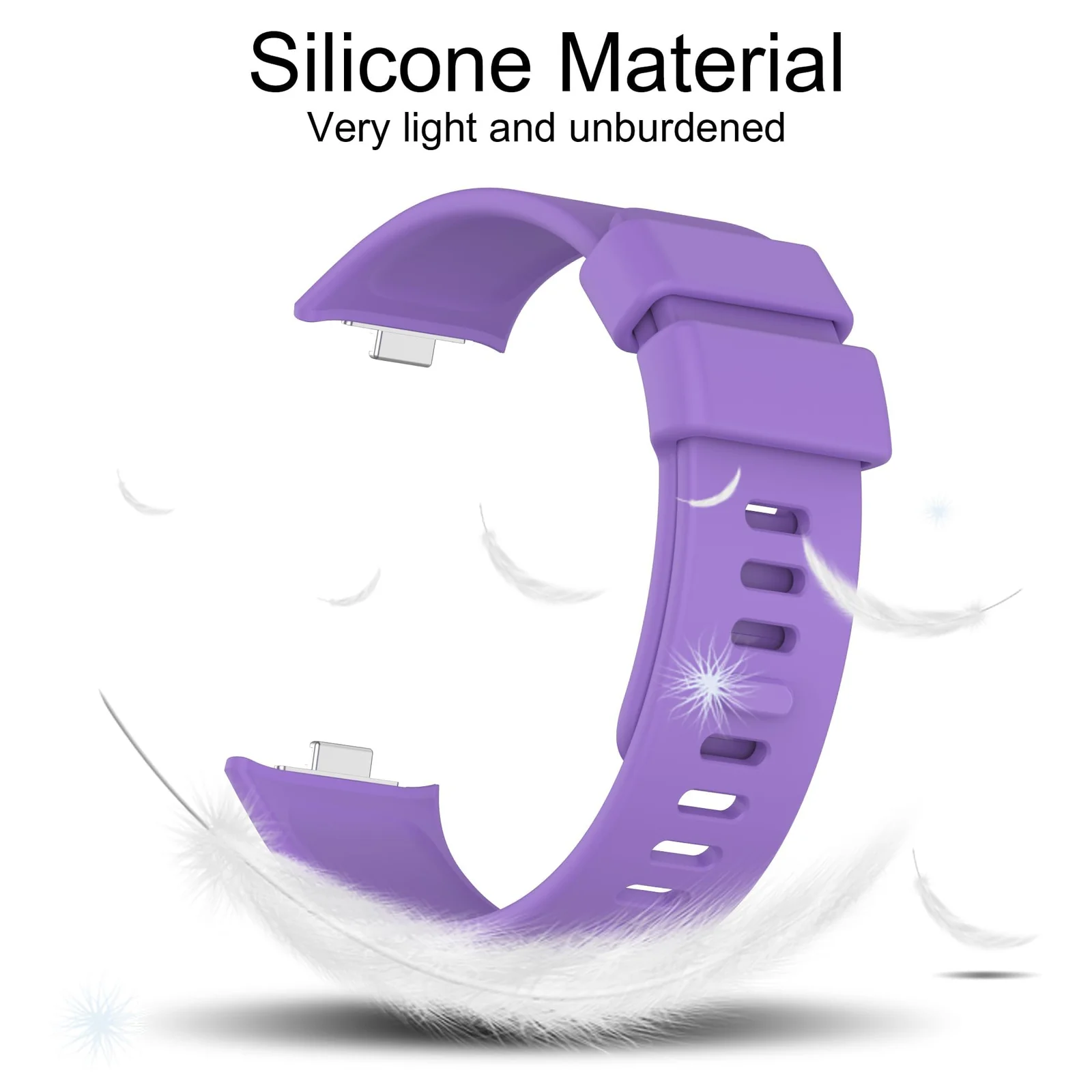 DL3 Mobilak Bracelet Compatible with Xiaomi Redmi Watch 6/5/4 / Xiaomi Smart Band 10 Pro/9 Pro/8 Pro, Soft TPU Replacement Strap Sports, Strap for Men and Women - Purple
