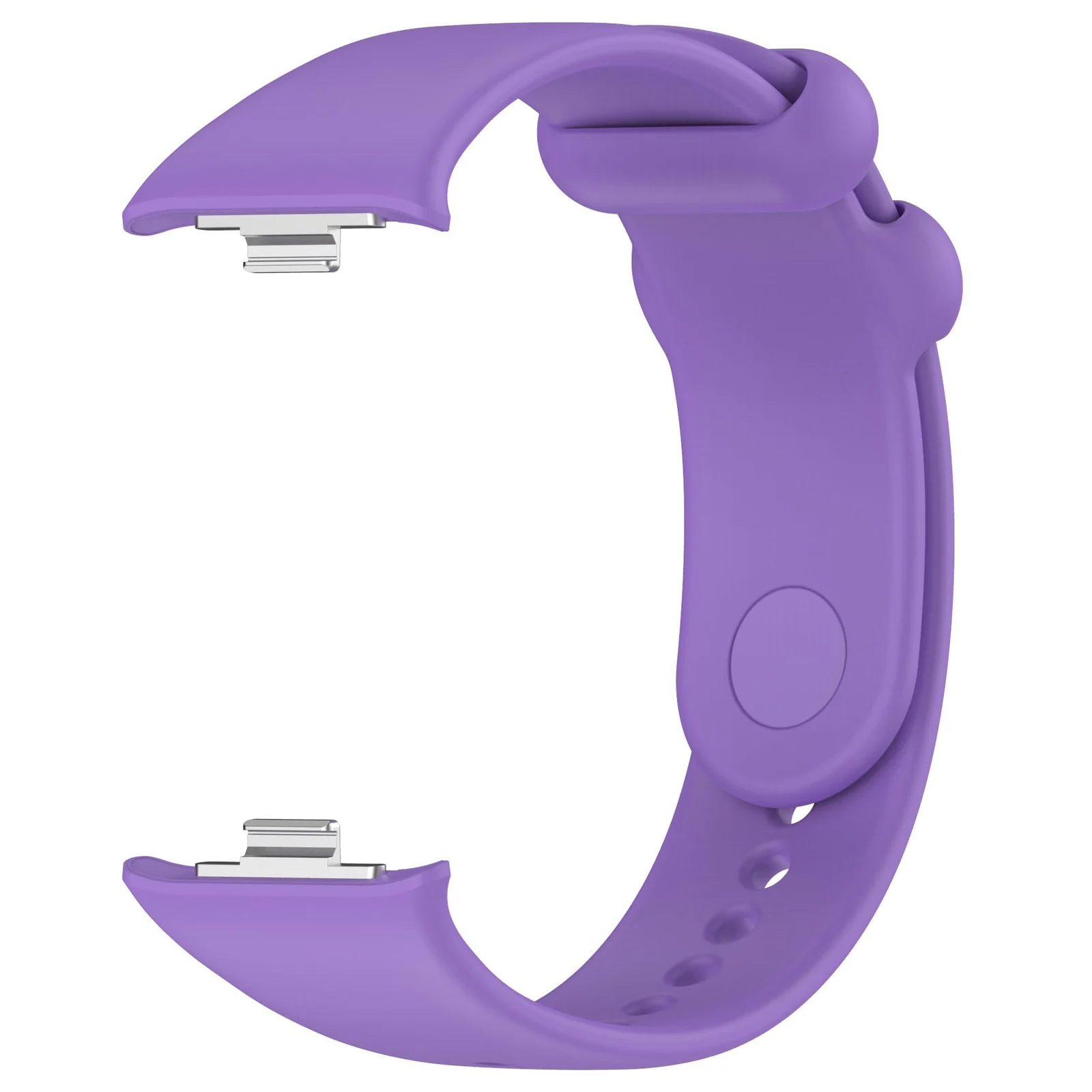 DL3 Mobilak Sport Strap Compatible with Xiaomi Redmi Watch 4/ Xiaomi Band 8 pro, Soft Silicone Sports Wristband for Men Women, Double Ring Adjustable Replacement - Purple