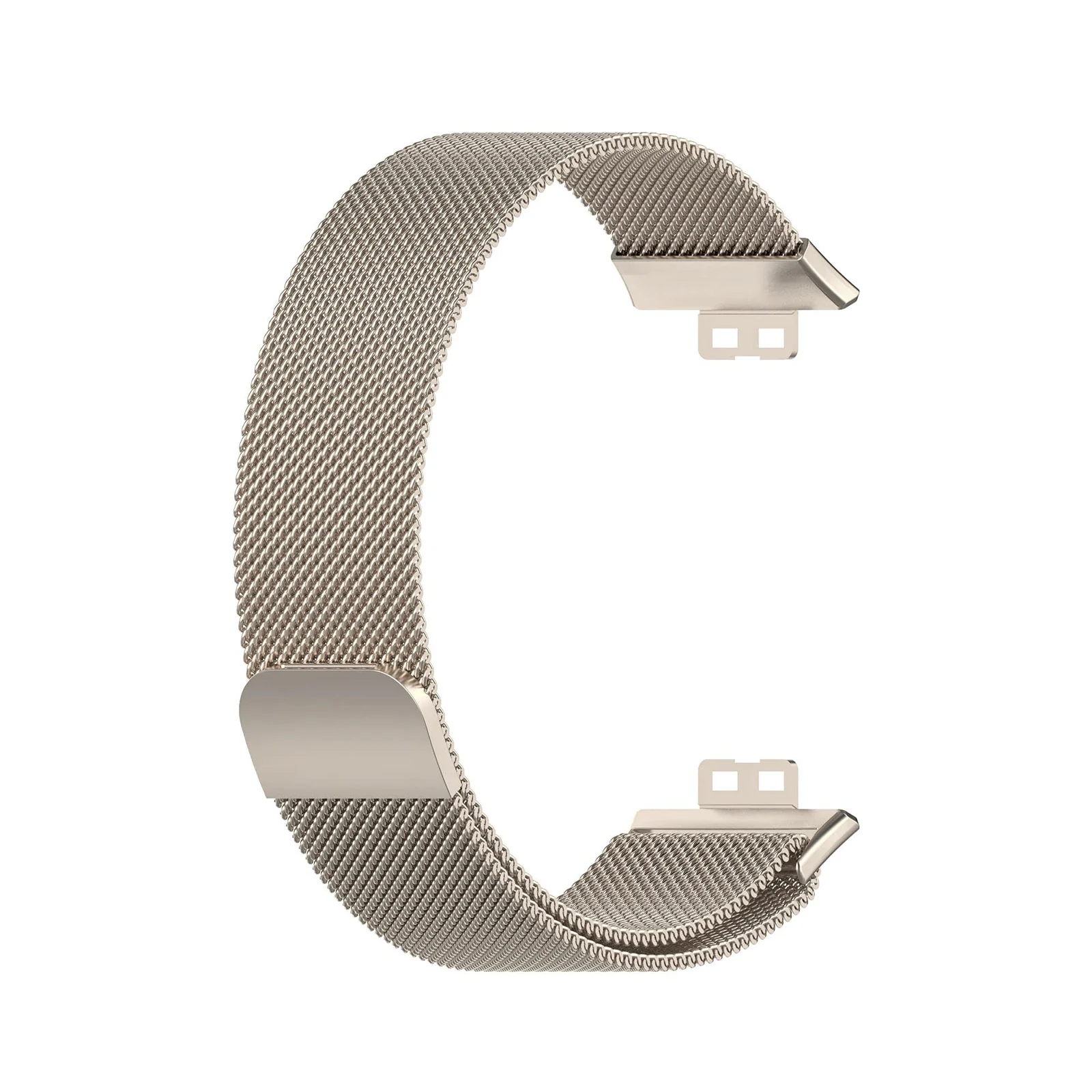 Dl3 Mobilak Bracelet Compatible with Huawei Watch Fit, Stainless Steel Replacement Straps, Mesh Metal Watch Strap, Magnetic Adjustable Replacement Strap Compatible with Huawei Watch Fit (Starlight)
