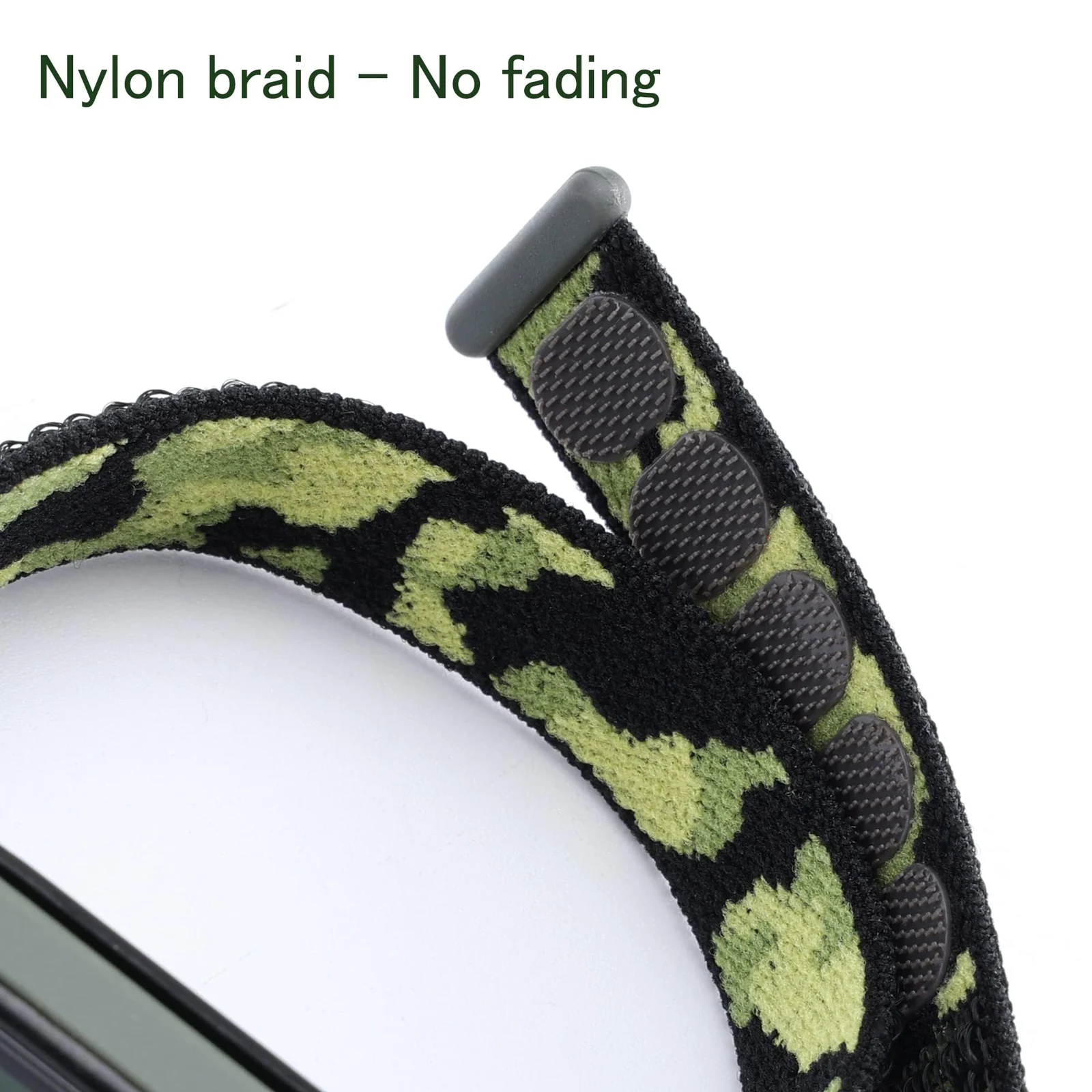 DL3 Mobilak Nylon Band for Xiaomi Mi Band 7/Mi Band 6/Mi Band 5/Mi Band 4/Mi Band 3, Bracelet Nylon Watch Strap Adjustable Sport Replacement Strap for Men Women - Camouflage Mint