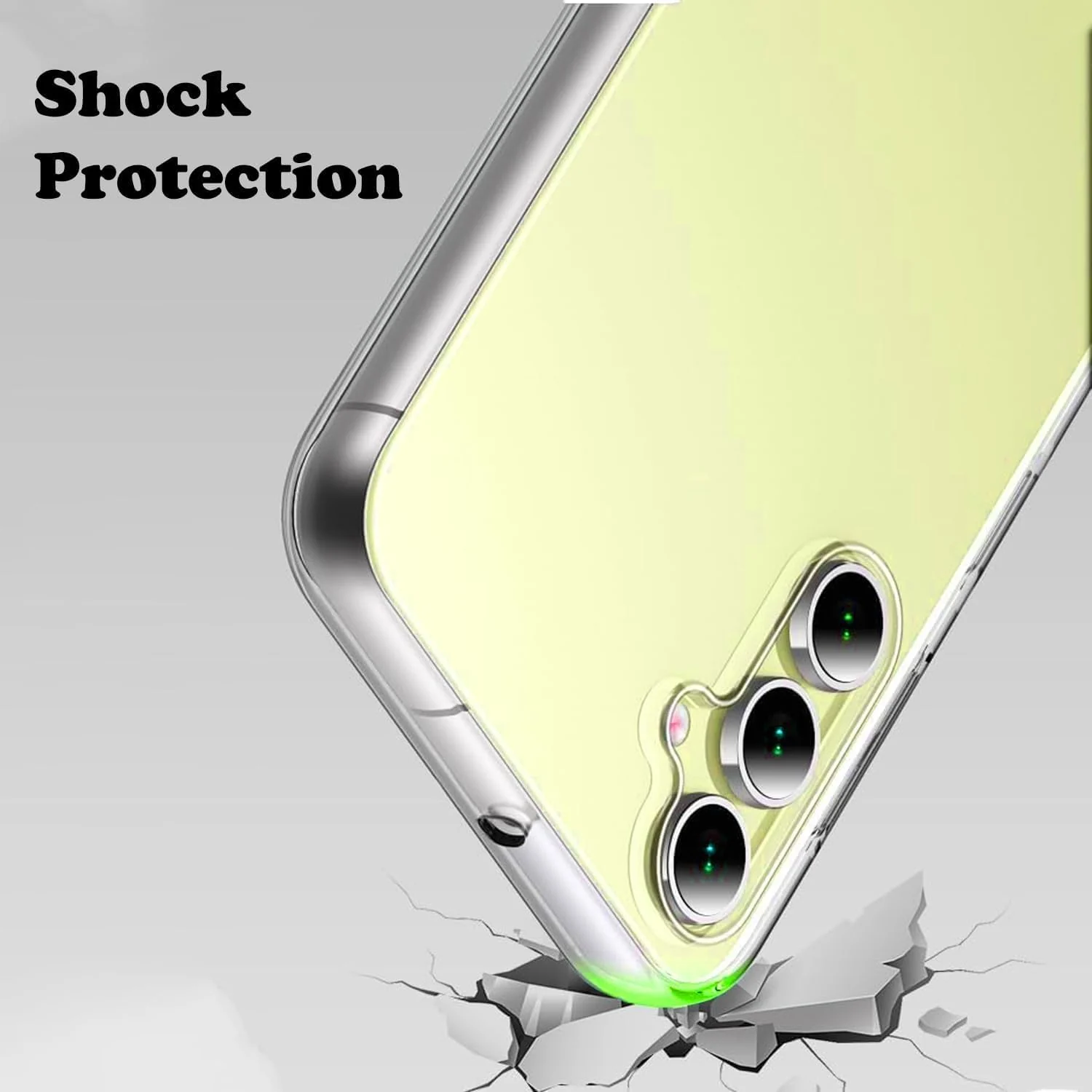 DL3 Mobilak Case Compatible with Samsung Galaxy A25 5G Case Crystal Soft TPU Gel Case Flexible Silicone Anti-Scratch TPU Cover - Clear