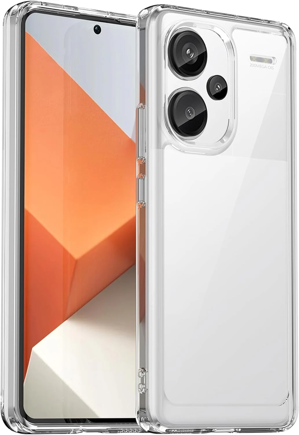 DL3 Mobilak Case Compatible with Xiaomi Redmi Note 13 Pro 4G/Poco M6 Pro 4G (Not Fit 5G) Case Crystal Soft TPU Gel Case Flexible Silicone Anti-Scratch TPU Cover - Clear