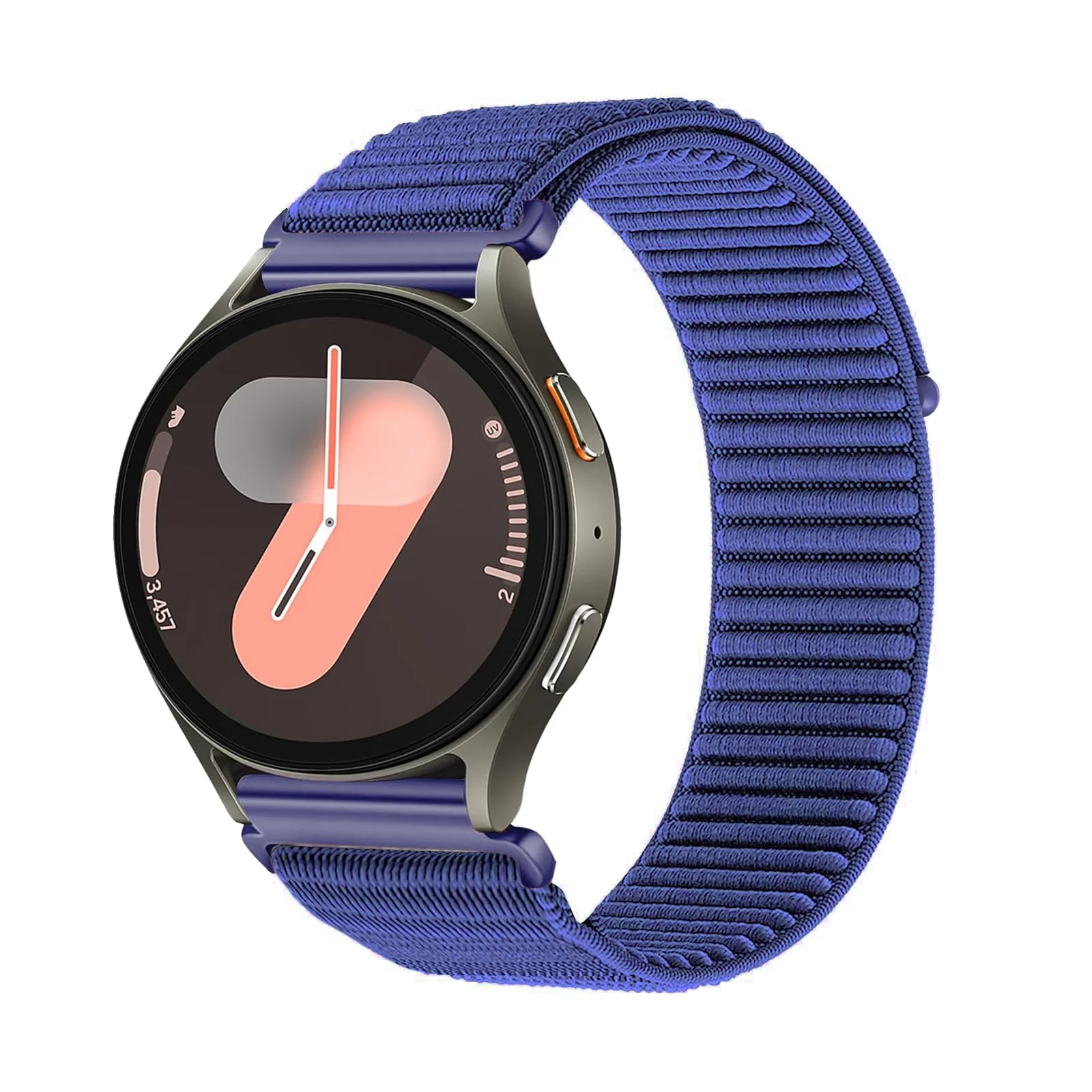 DL3 Mobilak Nylon Loop Band For 22MM Strap For Xiaomi Redmi Watch 5 Lite/5 Active/Samsung Galaxy Watch 3 45mm/Watch 46mm/Gear S3/Huawei watch GT6 GT5 GT3 GT2 (46MM) /GT2E/GT2 GT3 GT5 Pro, Stretchy Strap Elastic - Klein Blue