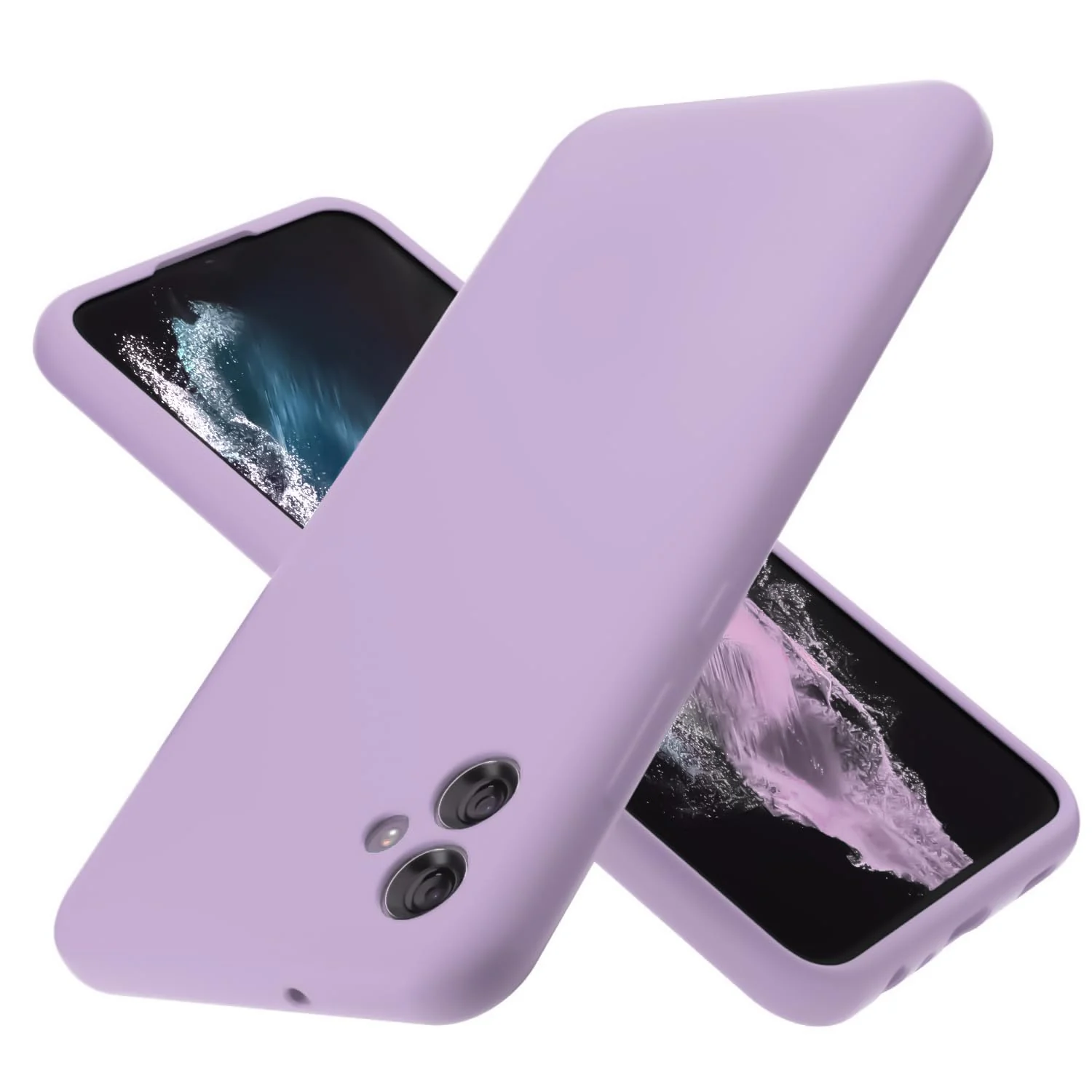 DL3 Mobilak Silicone Protective Case for Samsung Galaxy A04e, Shock-absorbing protection, Scratch-resistant surface, Soft microfiber lining - Lavender