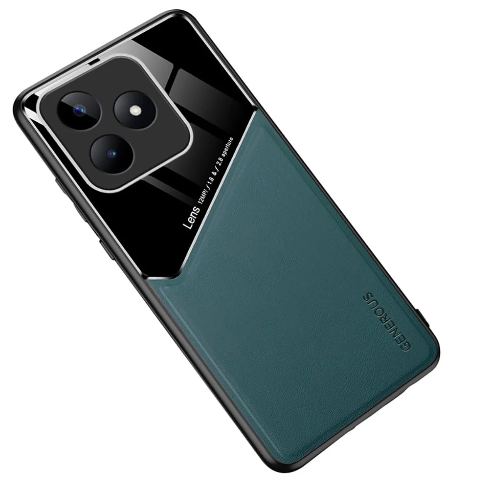 DL3 Mobilak Magnetic Car-Mount Case for realme C51 / realme C53 with Camera Protection and Shockproof Design - Green