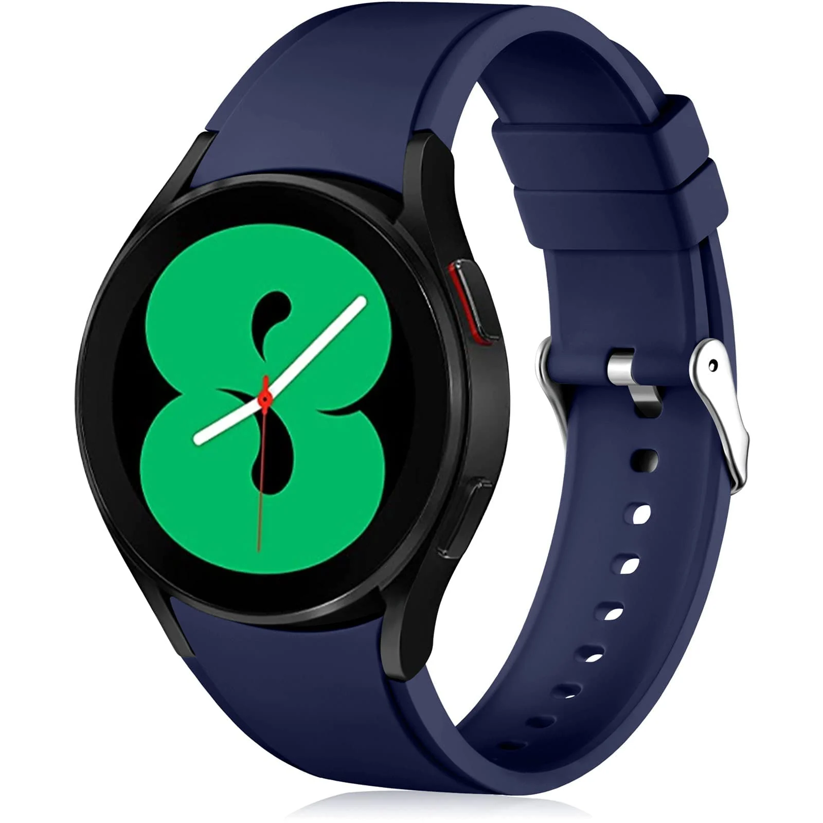 DL3 Mobilak No Gap Bands Compatible with Samsung Galaxy Watch 7 5 4 6 Band 44mm 40mm/Watch 5 Pro 45mm/Galaxy Watch 4 Classic 46mm 42mm Strap,20mm Quick Release Sport Replacement Bands for Women Men - Navy Blue