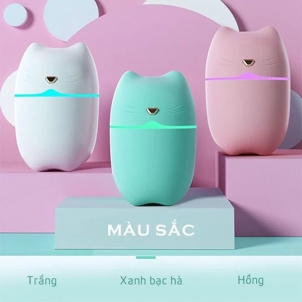 Mobigon Wood Cool Mist Ultrasonic Humidifier for Room Moisture, Aroma Diffuser for Home, 260ml Essential Oil Diffuser with 7 Colorful Night Light, Auto Shut-Off, Home, Office, car - Turquoise