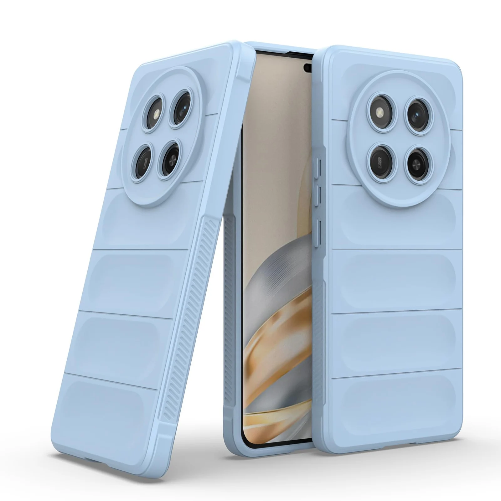 DL3 Mobilak Flexible Silicone and TPU Protective Case with Camera Protection for Honor X9C - Baby Blue