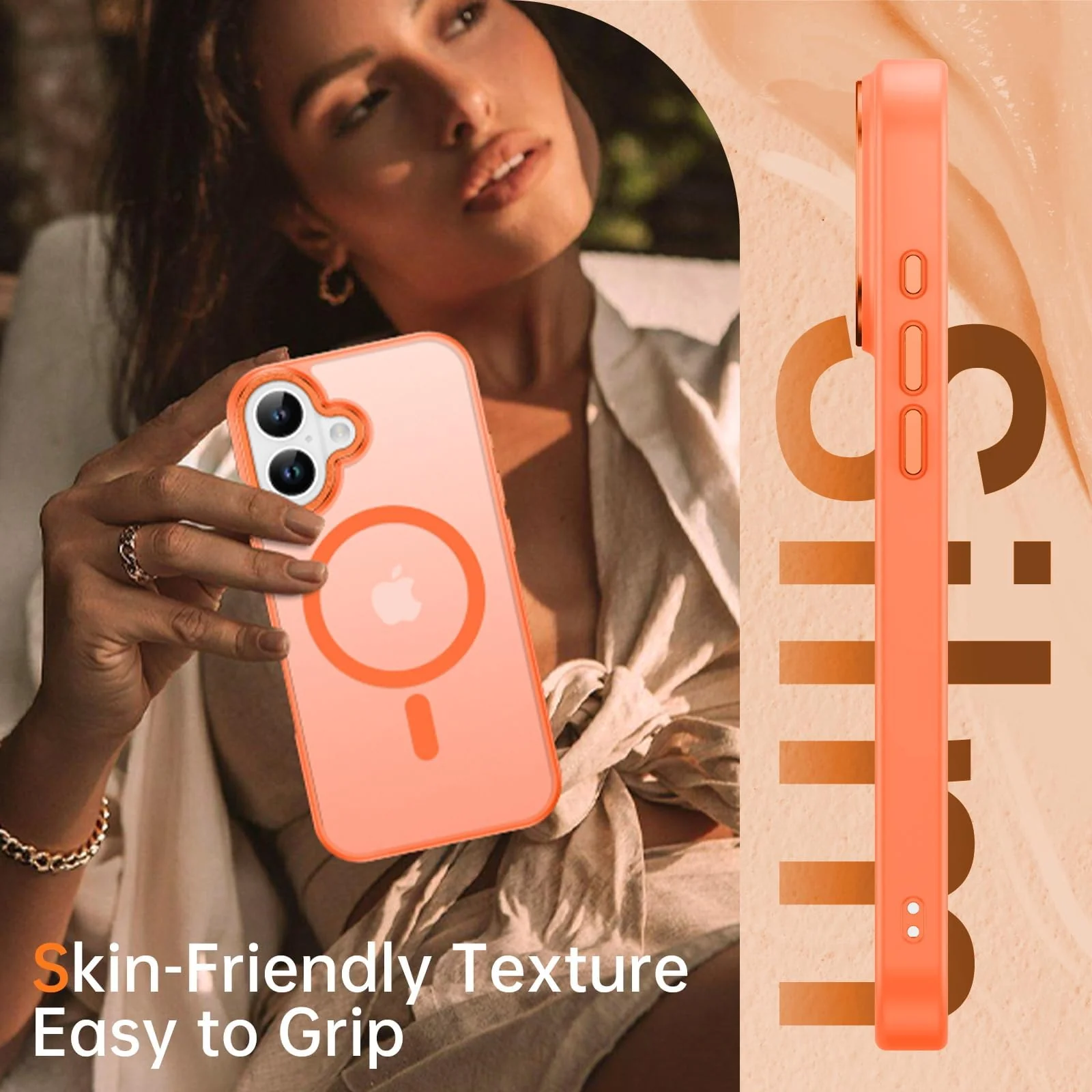 DL3 MOBILAK Protective Phone Case for Apple iPhone 17 - Orange