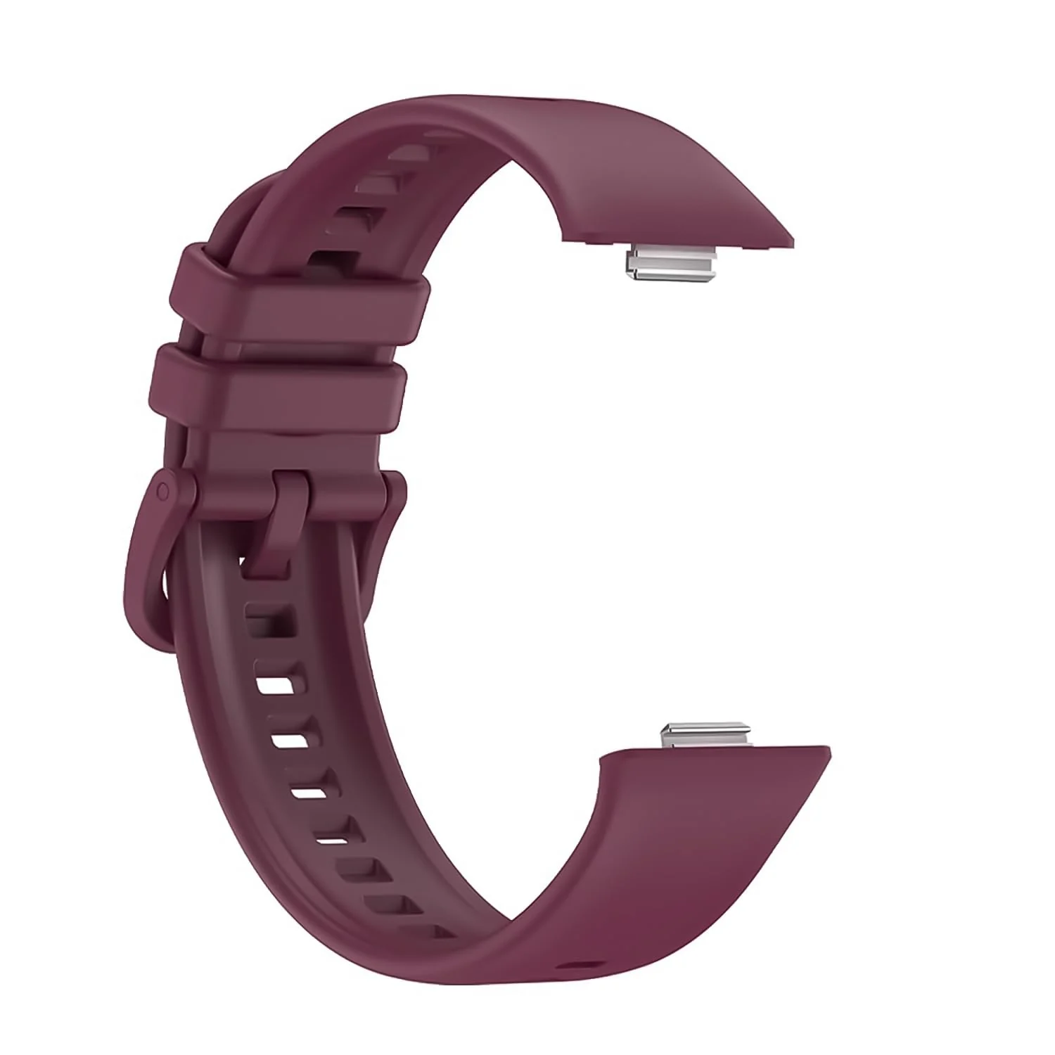 DL3 Mobilak Silicone Bracelet for Huawei Watch Fit 3/Watch Fit 4 Pro/Fit 4 Strap, Soft Silicone Sport Replacement Strap for Women/Men, Adjustable Waterproof Sports Band - Wine Red