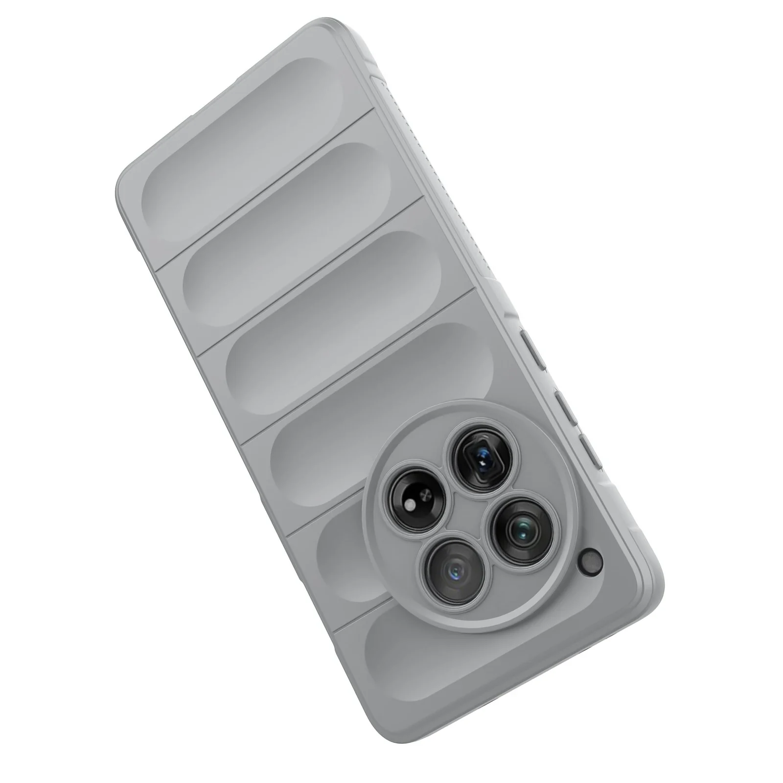 DL3 Mobilak Flexible Silicone and TPU Protective Case with Camera Protection for OnePlus 12 5G - Gray