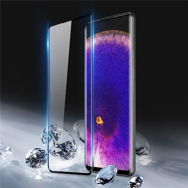 DL3 Mobilak Screen Protector for OPPO Find X5 5G, Tempered Glass Screen Saver Premium HD Protective, Scratch Resistant, NO-Bubble, 9H Hardness, Full Coverage Film - Clear