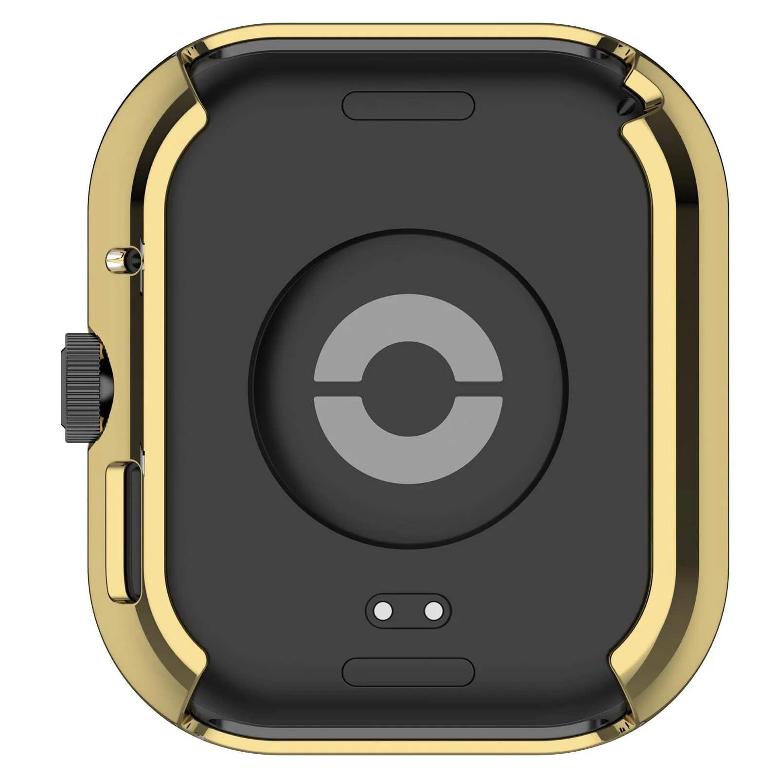 DL3 Mobilak Case Compatible with Xiaomi Redmi Watch 4 Case All-Around with Built-in Screen Protector Watch Soft TPU Shockproof Cover Slim Guard Thin Bumper Shell Protector - Gold