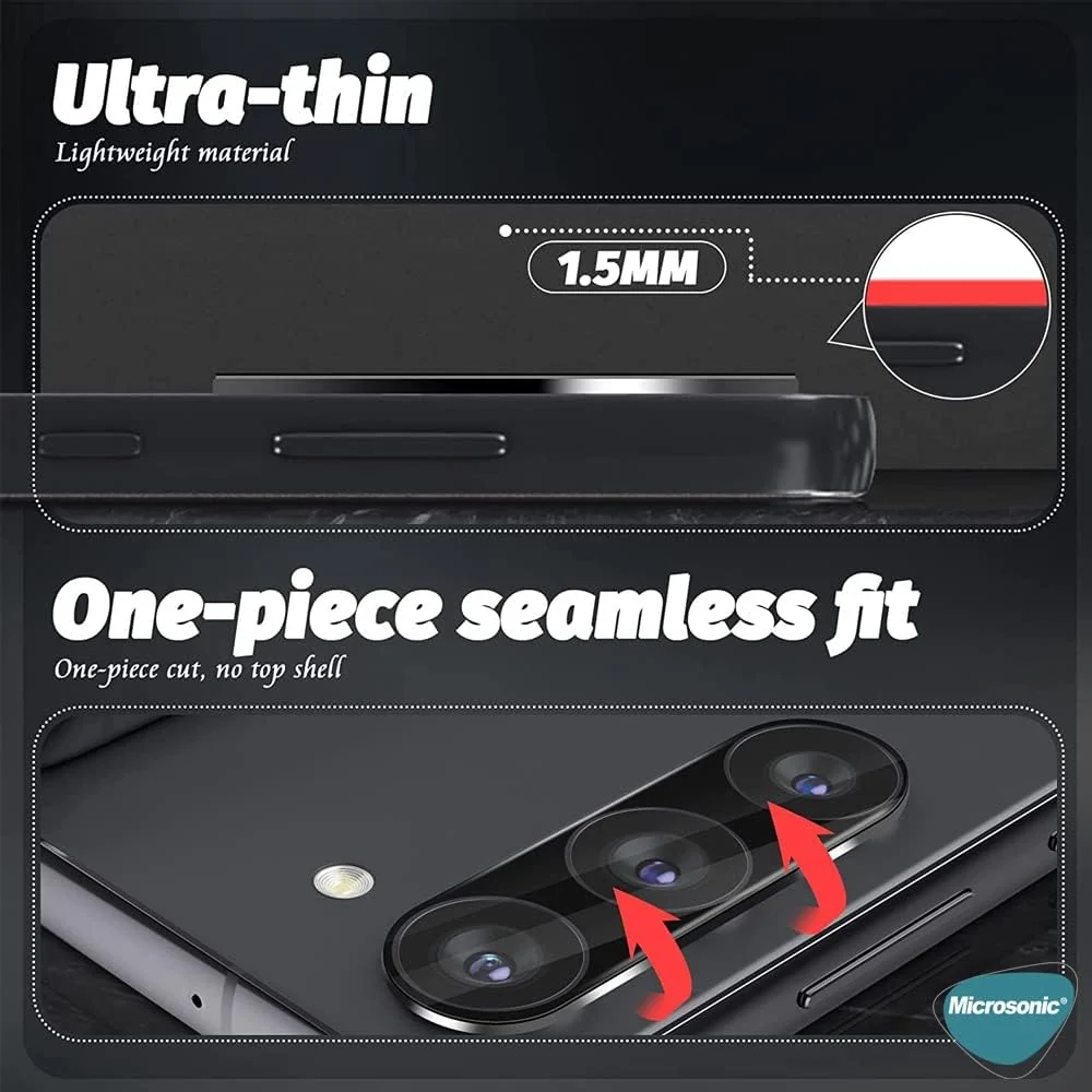 DL3 Mobilak Samsung Galaxy A34 5G Camera Lens Protector Tempered Glass Screen Protector HD [Full Coverage][Anti-Scratch] Drop Protection Ultra Clear/Thin Lens Protector Case - Black