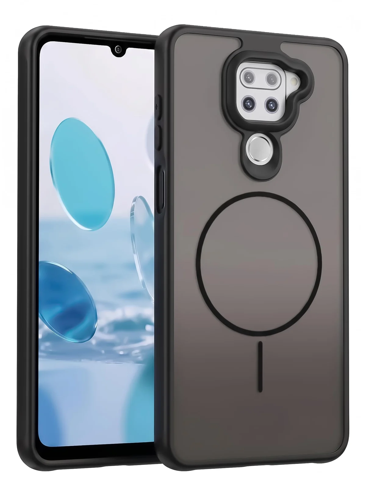 DL3 Mobilak Case For Xiaomi Redmi Note 9 / Redmi 10X 4G Translucent Matte PC Back & Soft TPU Edge, [Not Compatible with MagSafe] Anti-Scratch Shockproof Protective Cover with Full Camera Protection