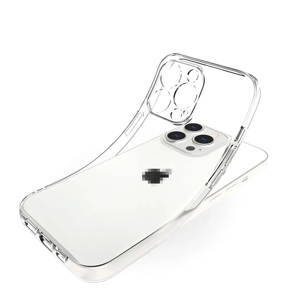 DL3 Mobilak Case Compatible with iPhone 14 Pro Max (6.7 inche) Case Crystal Soft TPU Gel Case Flexible Silicone Anti-Scratch Camera Protection TPU Cover - Clear