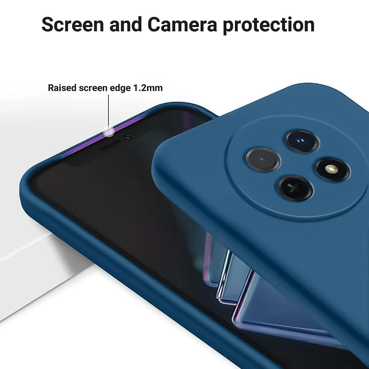 DL3 Mobilak Huawei Nova Y91 4G / Huawei Enjoy 60X 4G Case, Soft Flexible Silicone Gel Rubber Bumper Cover, Full Body Shockproof Protective Phone Case - Royal Blue