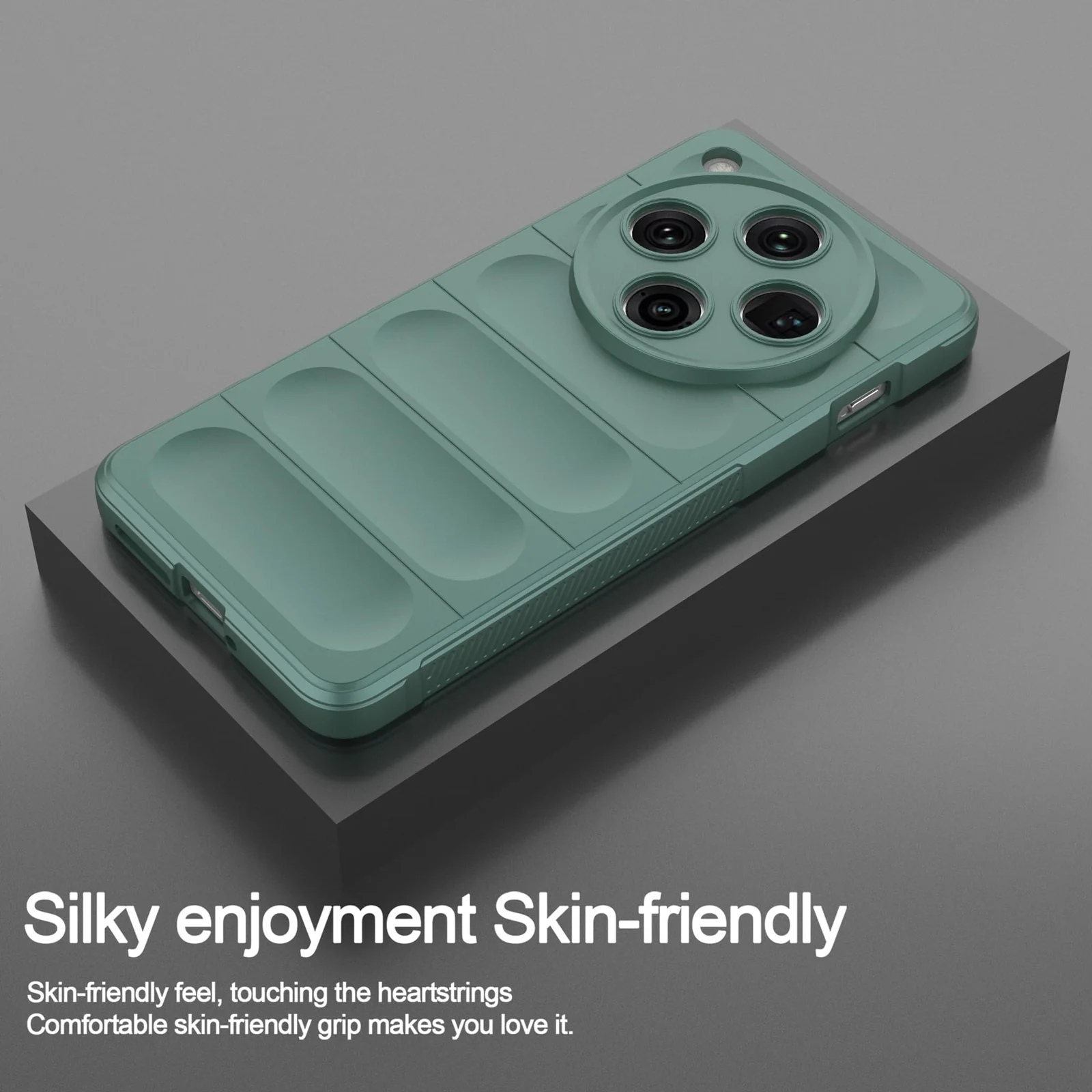 DL3 Mobilak Flexible Silicone and TPU Protective Case with Camera Protection for OPPO Find X8 Pro - Green