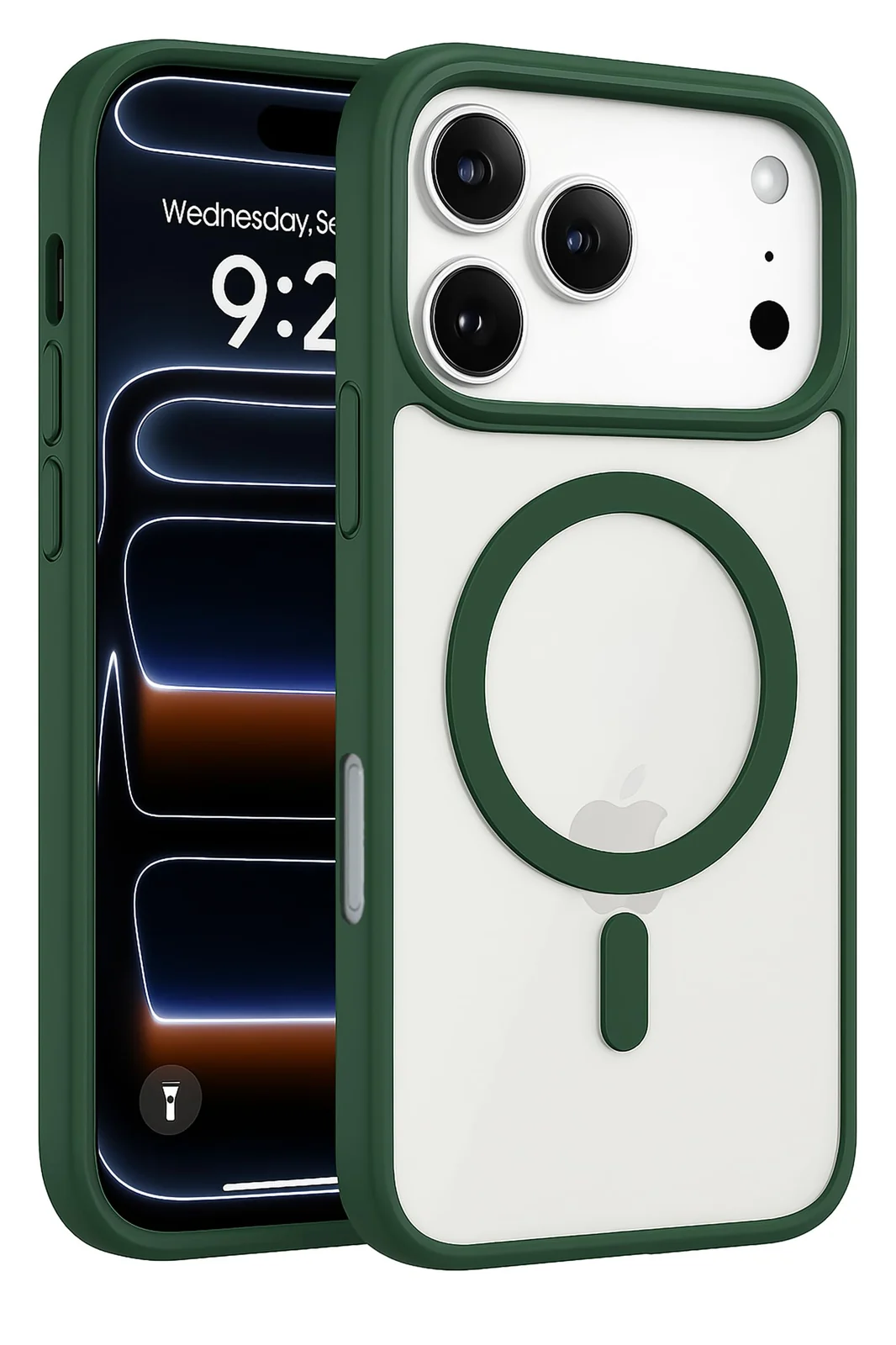 DL3 Mobilak Translucent Matte Case for iPhone 17 Pro Max 6.9-Inch Compatible with, Compatible with MagSafe accessories, Shock-absorbing protection, Scratch-resistant surface - Green