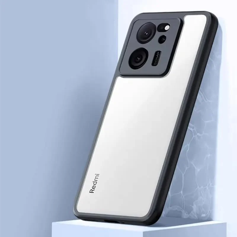 DL3 Mobilak Clear TPU Case for Xiaomi 13T / Xiaomi 13T Pro / Redmi K60 Ultra, Camera protection, Shock-absorbing protection, Scratch-resistant surface - Black