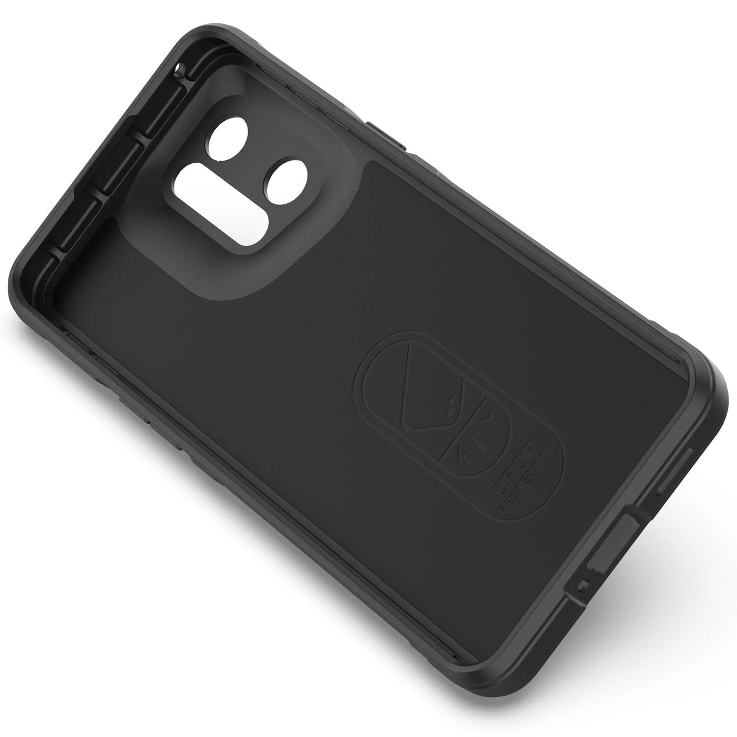 DL3 Mobilak Soft Silicone Protective Case for OPPO Find X5 with Camera Protection and Shockproof Design - Black